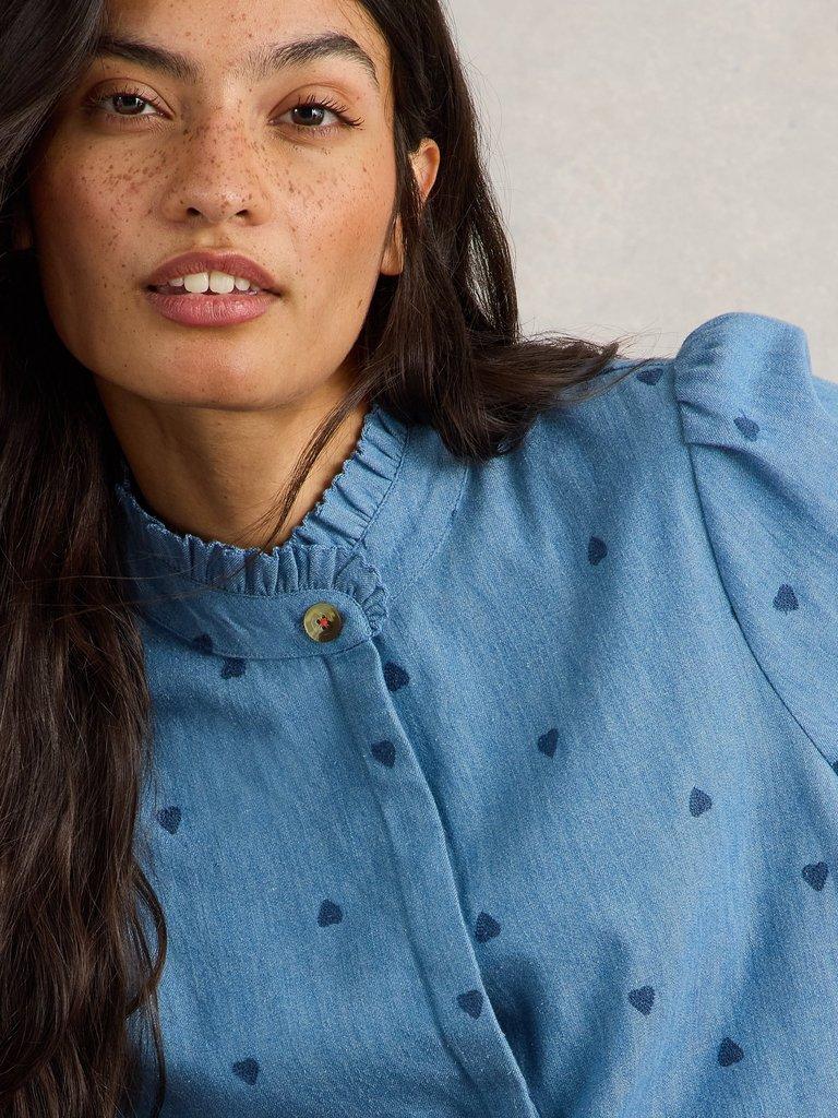 White Stuff Pauline Embroidered Top-White finn