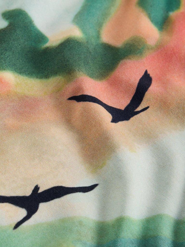 White Stuff Canyon Woven Mix Tee-White finn
