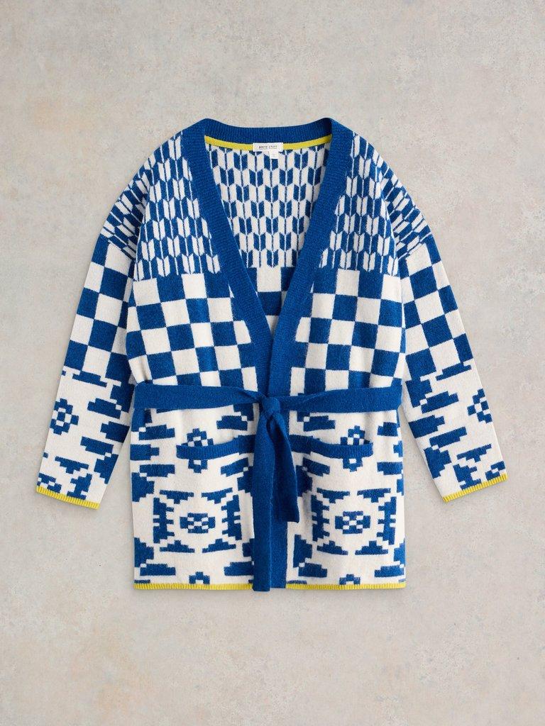 White Stuff Geo Mix Cardi-White finn