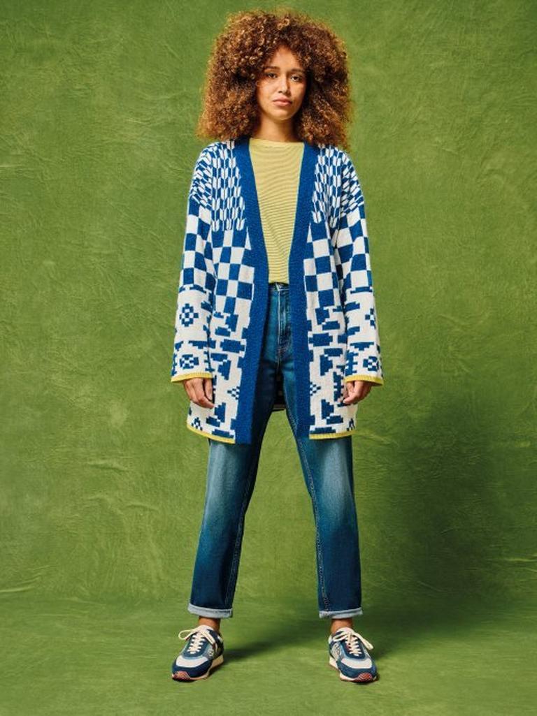 White Stuff Geo Mix Cardi-Cardigan-White finn