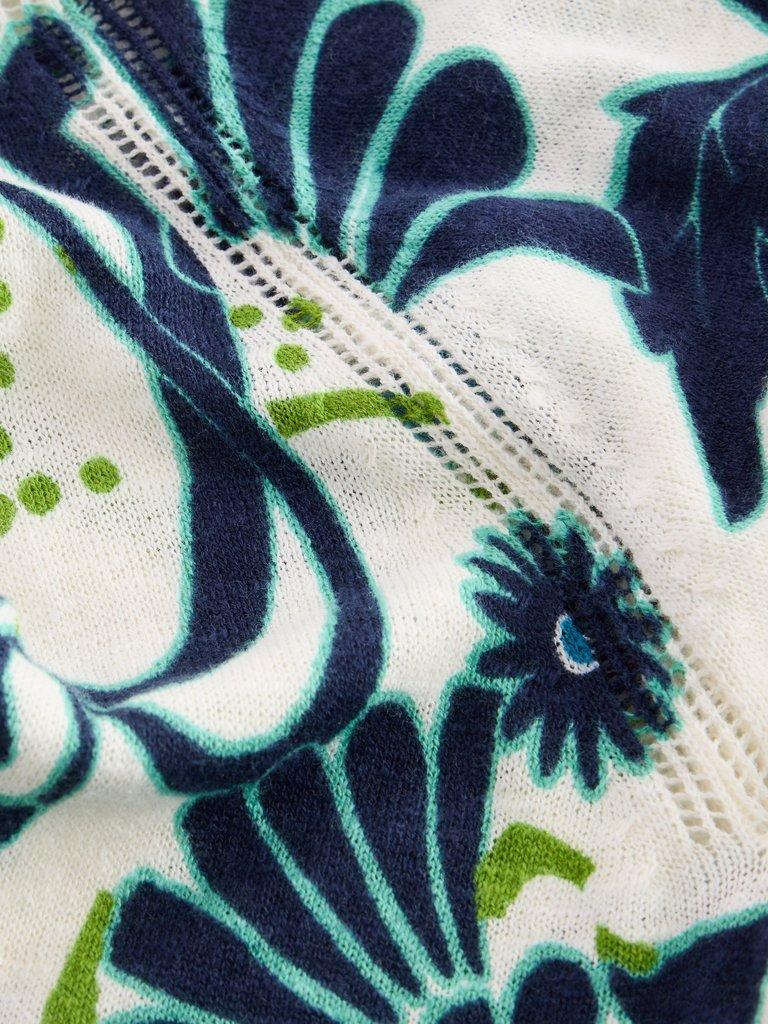 White Stuff Naria Print Jumper-White finn