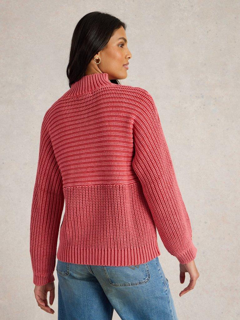 White Stuff Marley Mix Cotton Jumper-Knitwear-White finn