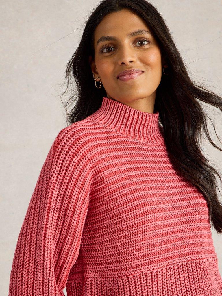 White Stuff Marley Mix Cotton Jumper-White finn