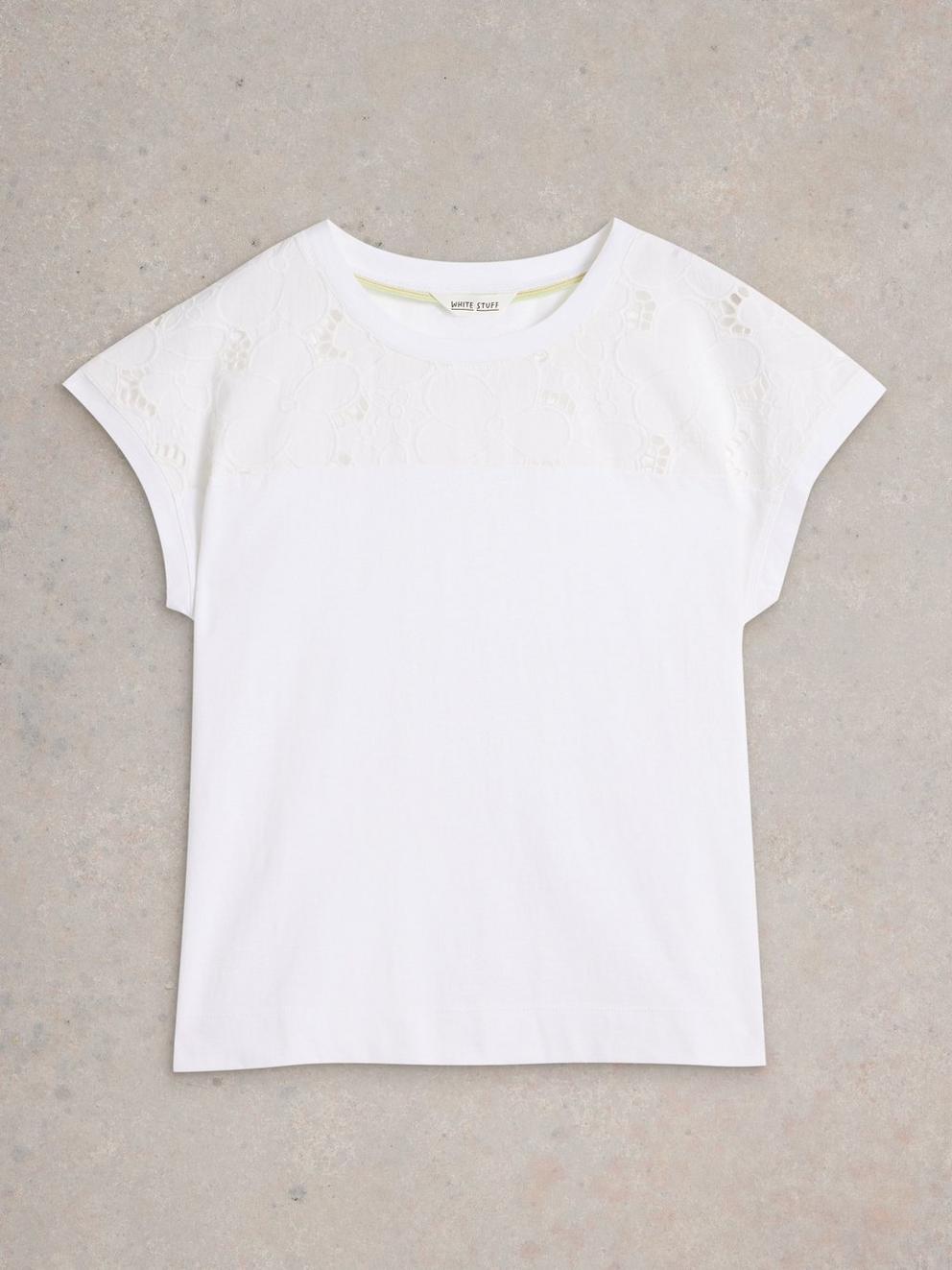 White Stuff Thea Brodrie Tee-White finn