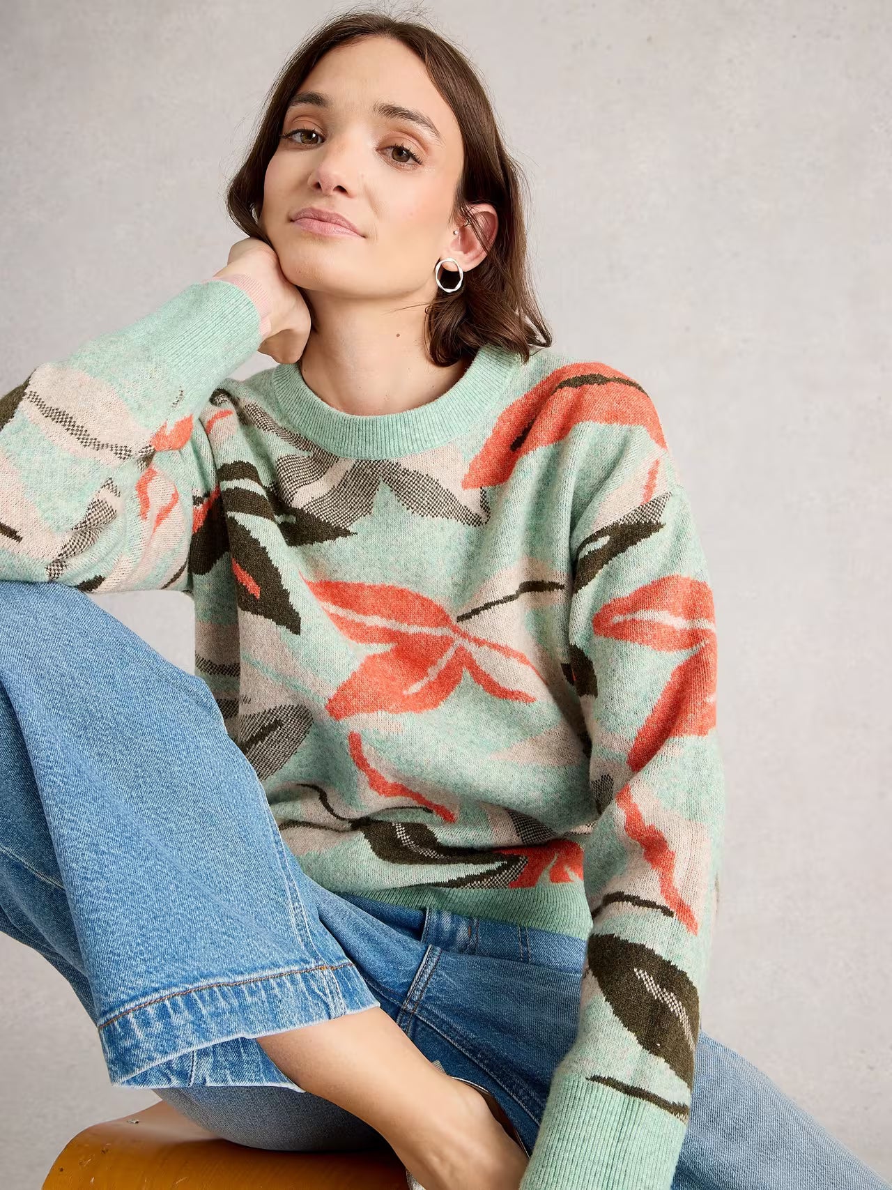 White Stuff Petal Jumper