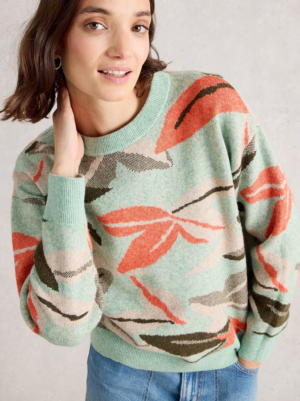 White Stuff Petal Jumper