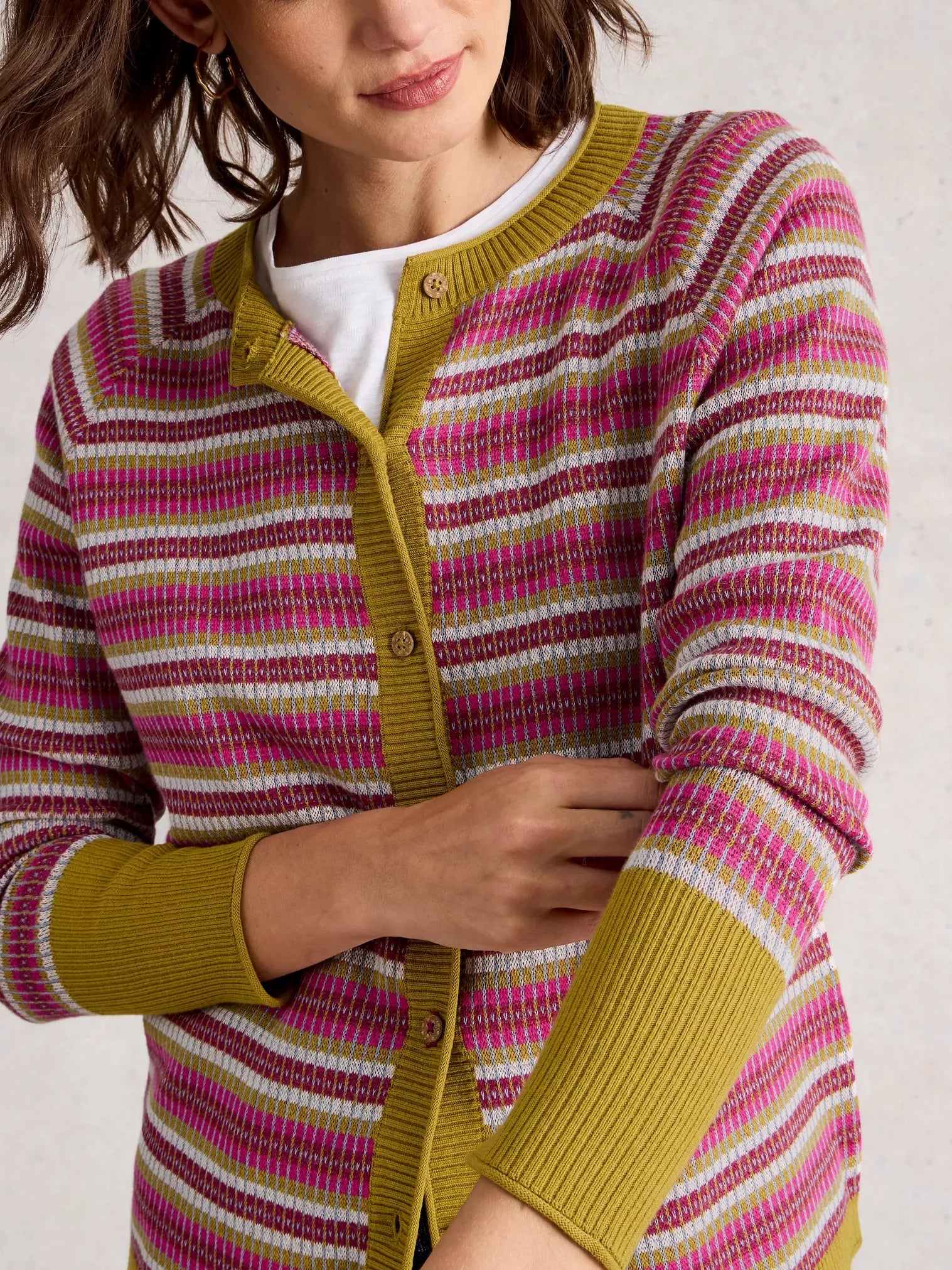 White Stuff Lulu Pattern Cardi-Cardigan-White finn