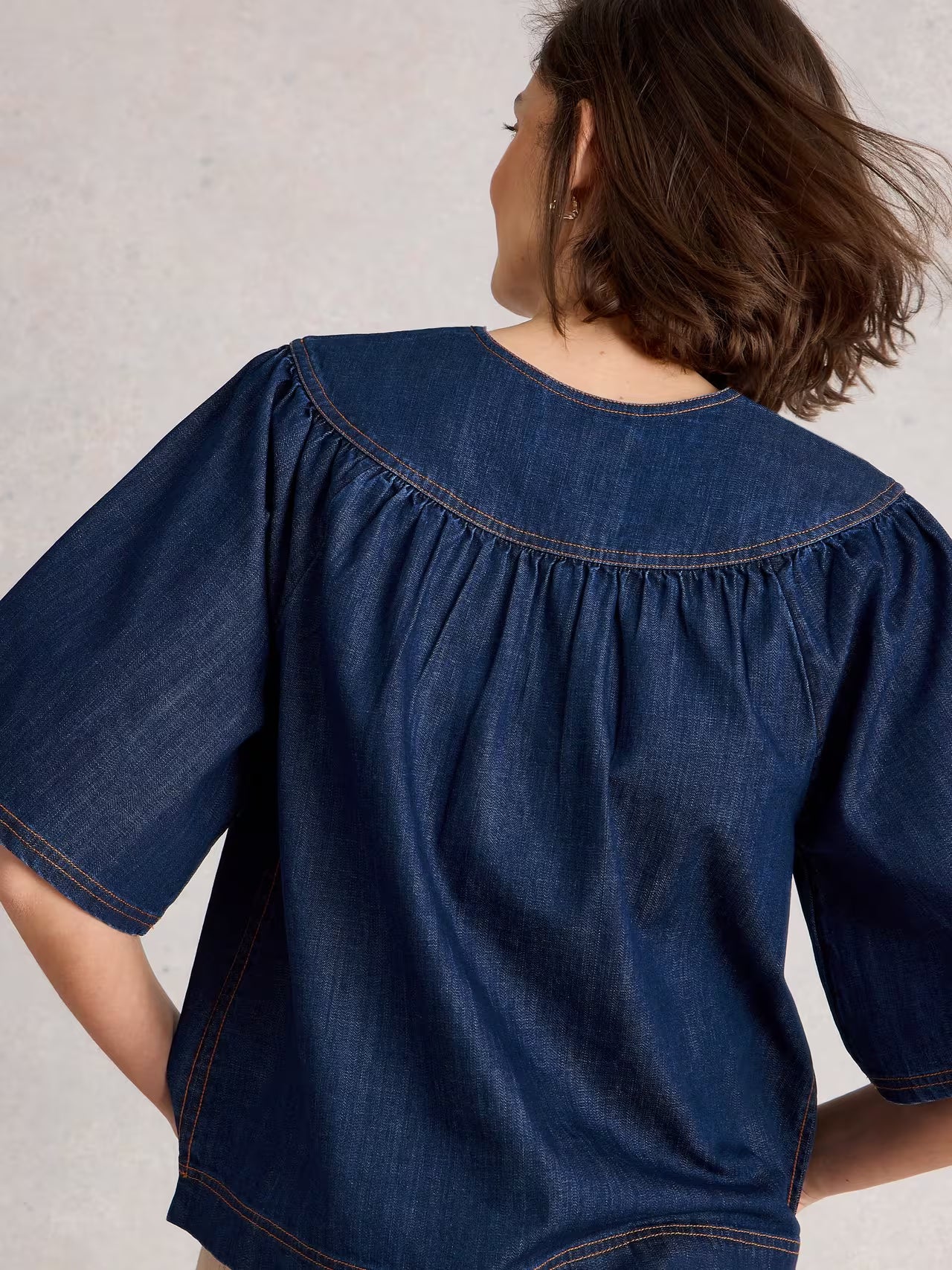 White Stuff Leo Denim Top