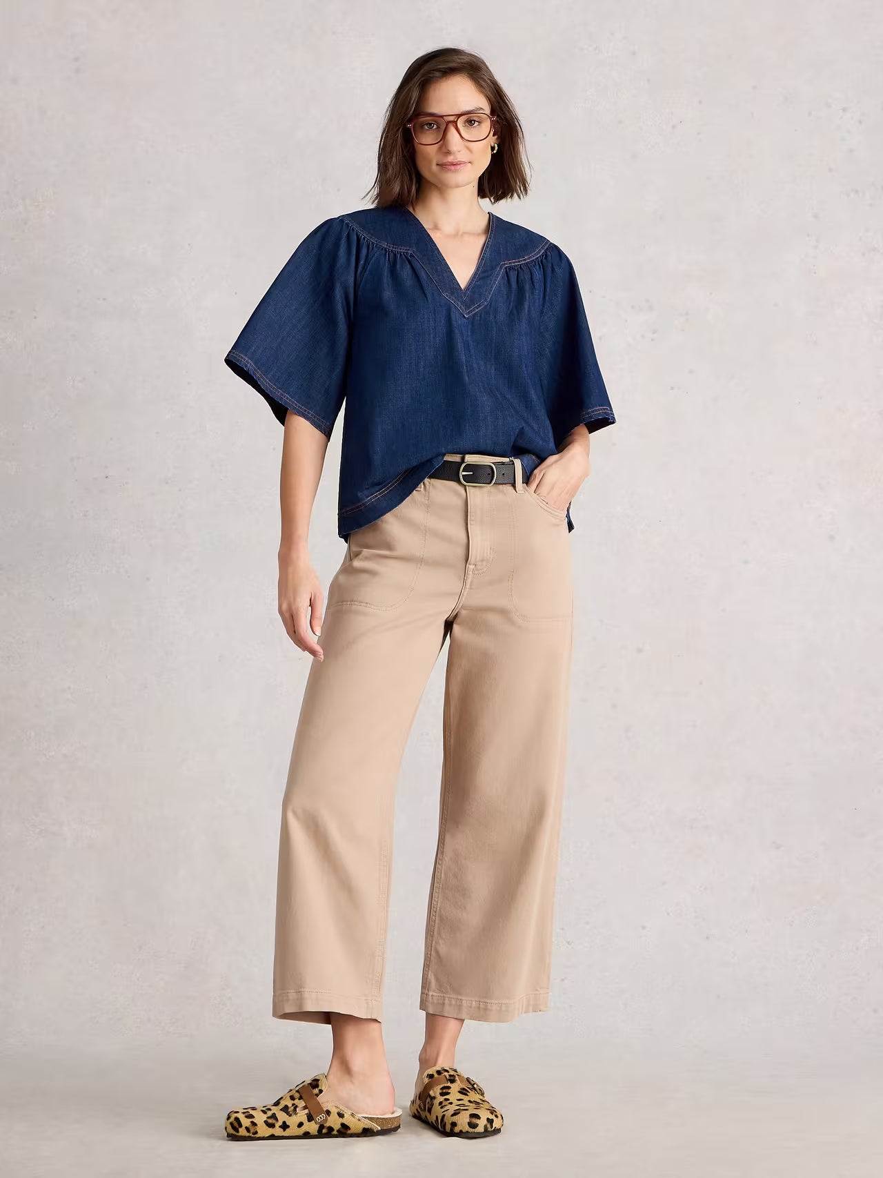 White Stuff Leo Denim Top