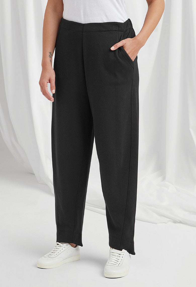 Adini Myleen Interlock Cotton Trouser Black