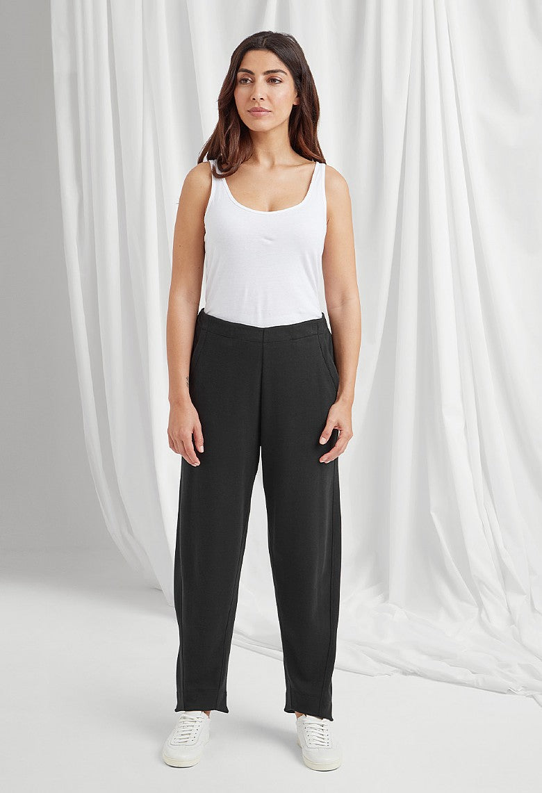 Adini Myleen Interlock Cotton Trouser Black