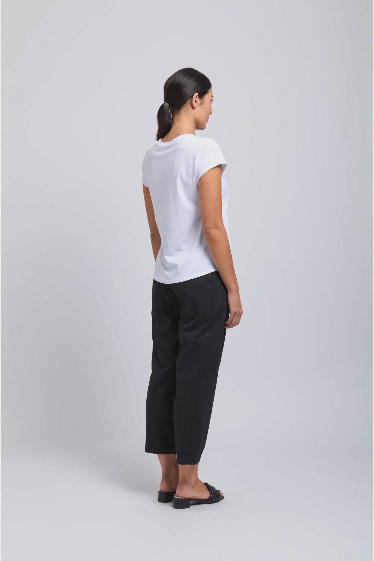 Foil Pump It Up Pant Black-Trousers-White finn