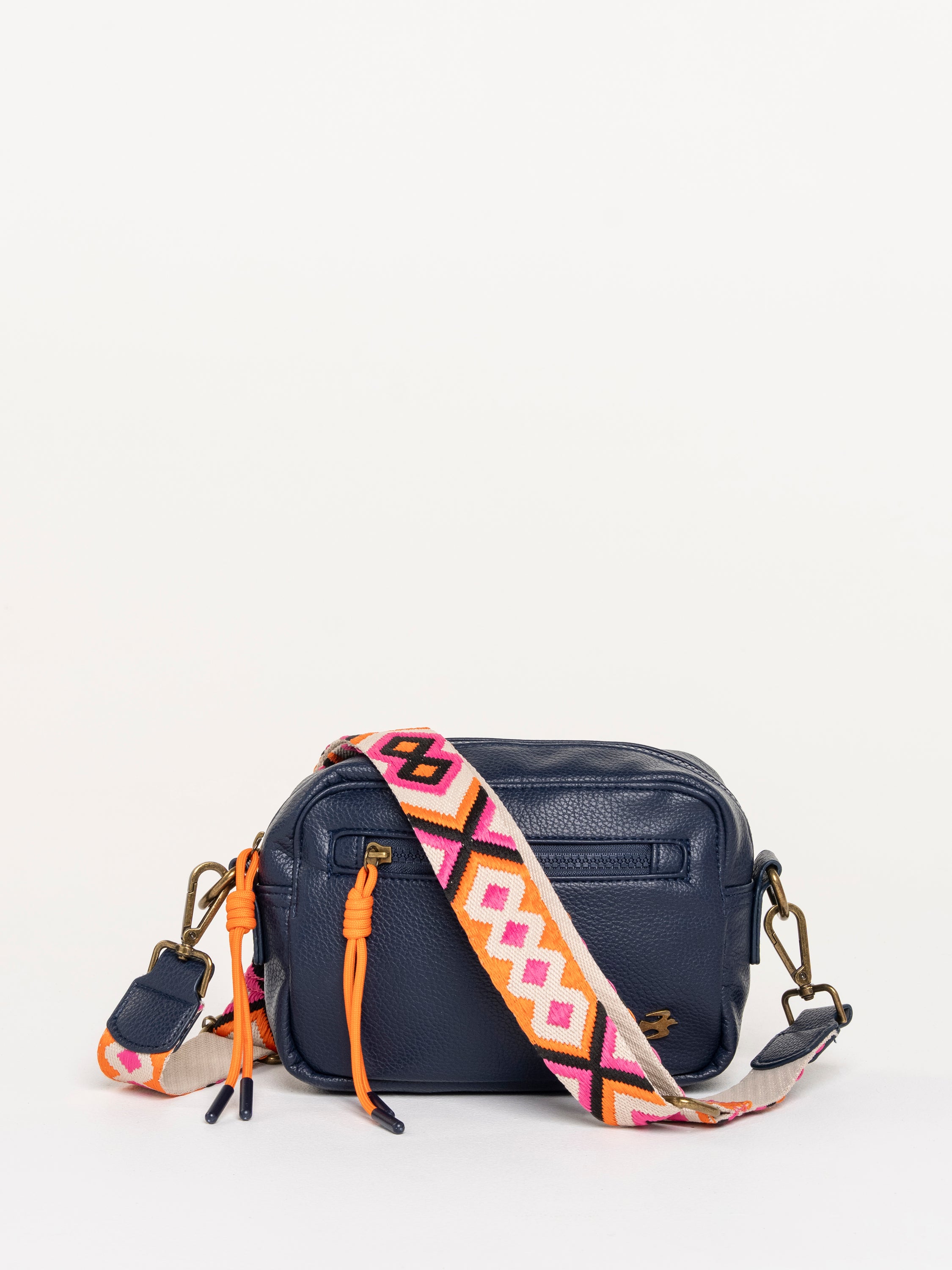 Brakeburn Sabine Navy Box Cross Body-Brakeburn-White finn