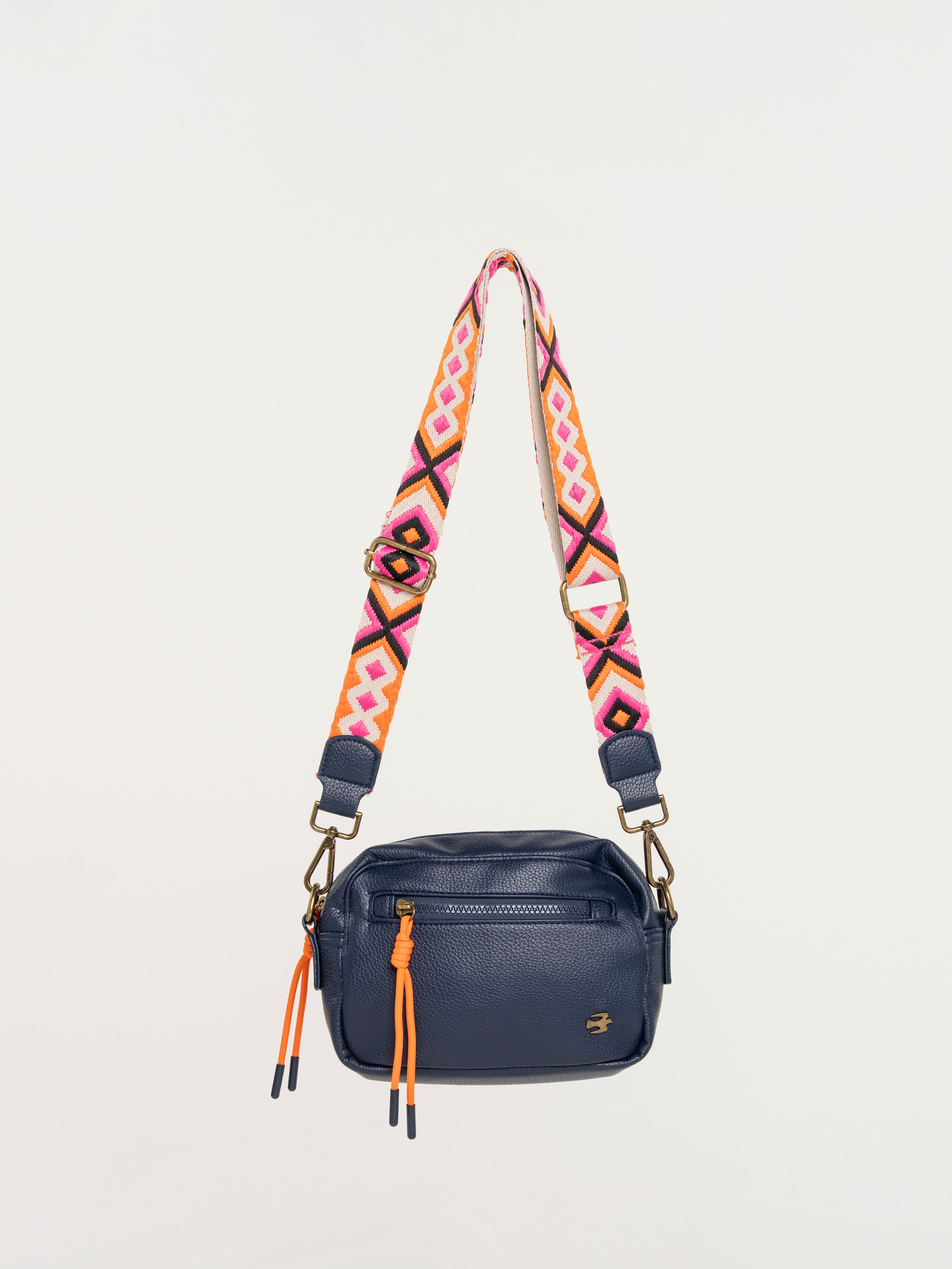 Brakeburn Sabine Navy Box Cross Body-Brakeburn-White finn