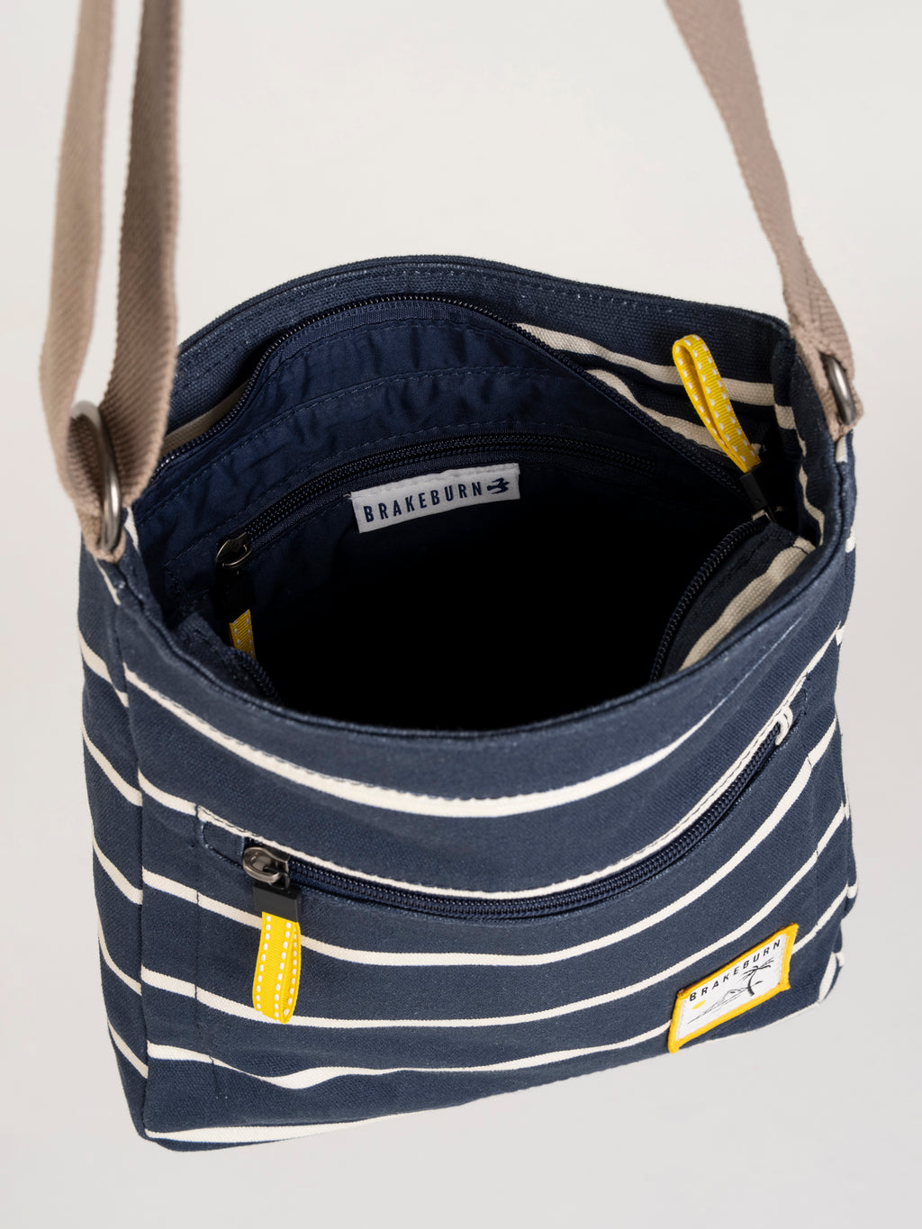 Brakeburn Classic Cross Body Bag-Brakeburn-White finn