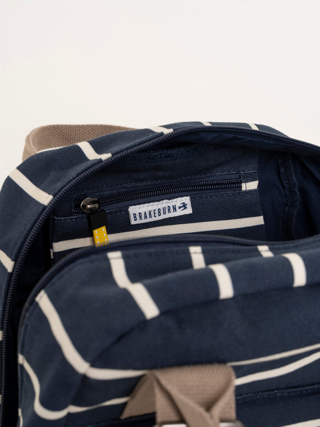 Brakeburn Classic Backpack-Brakeburn-White finn