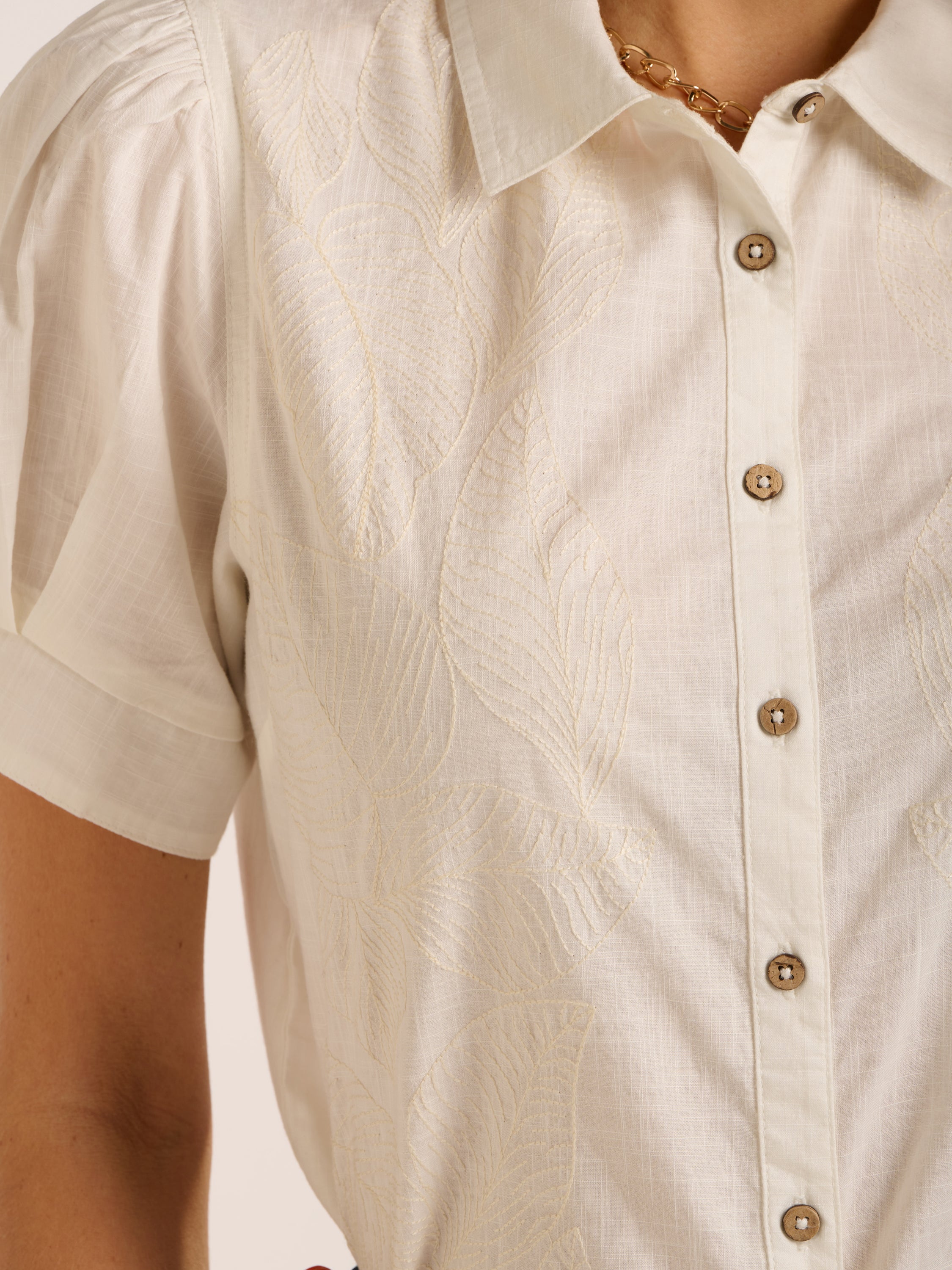 Brakeburn Jackeline Blouse-Brakeburn-White finn