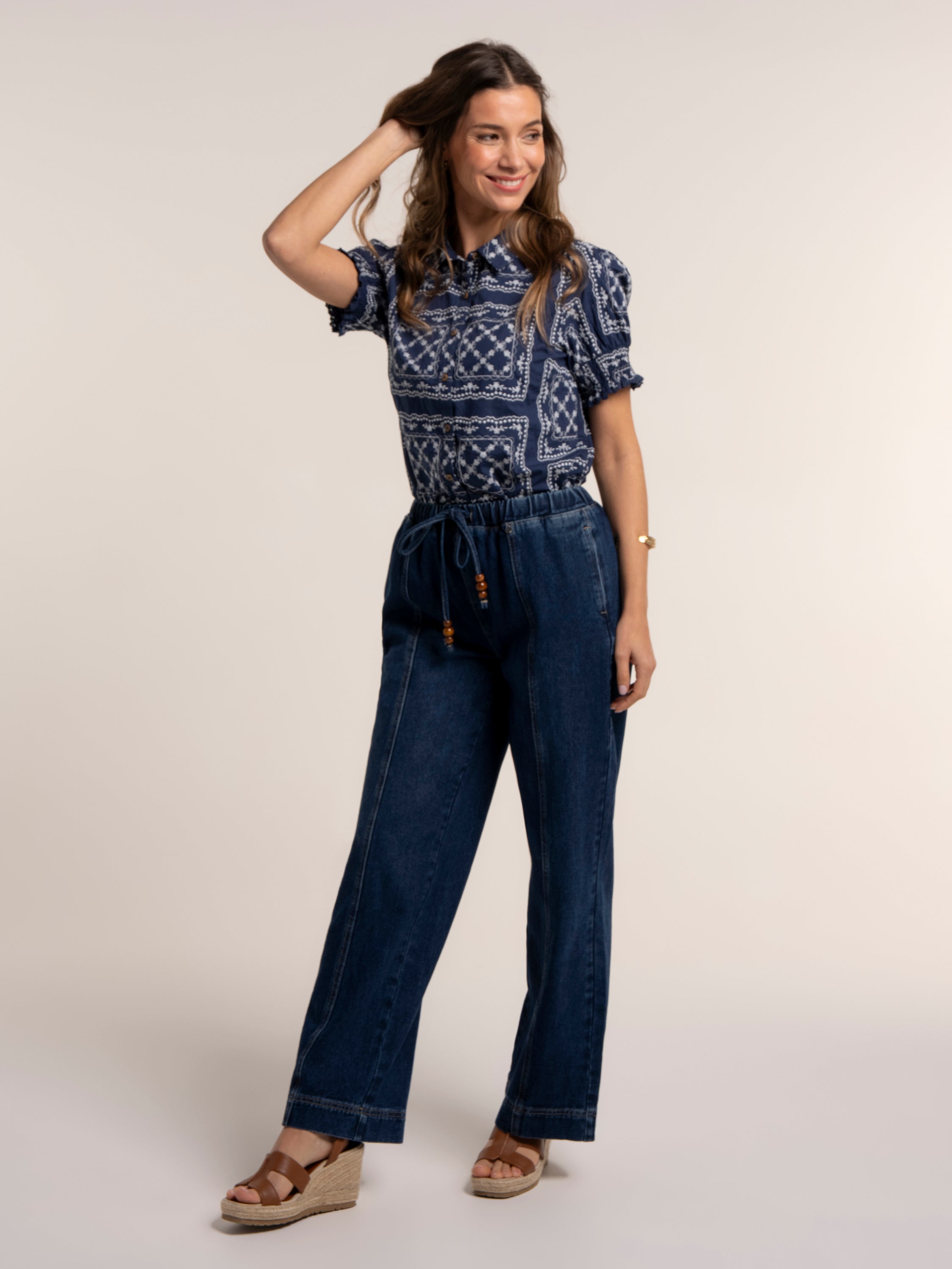 Brakeburn Marine Blouse-Brakeburn-White finn