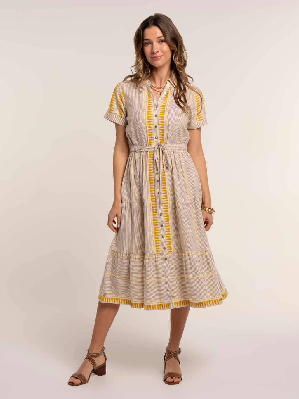 Brakeburn Palmira Dress-Brakeburn-White finn