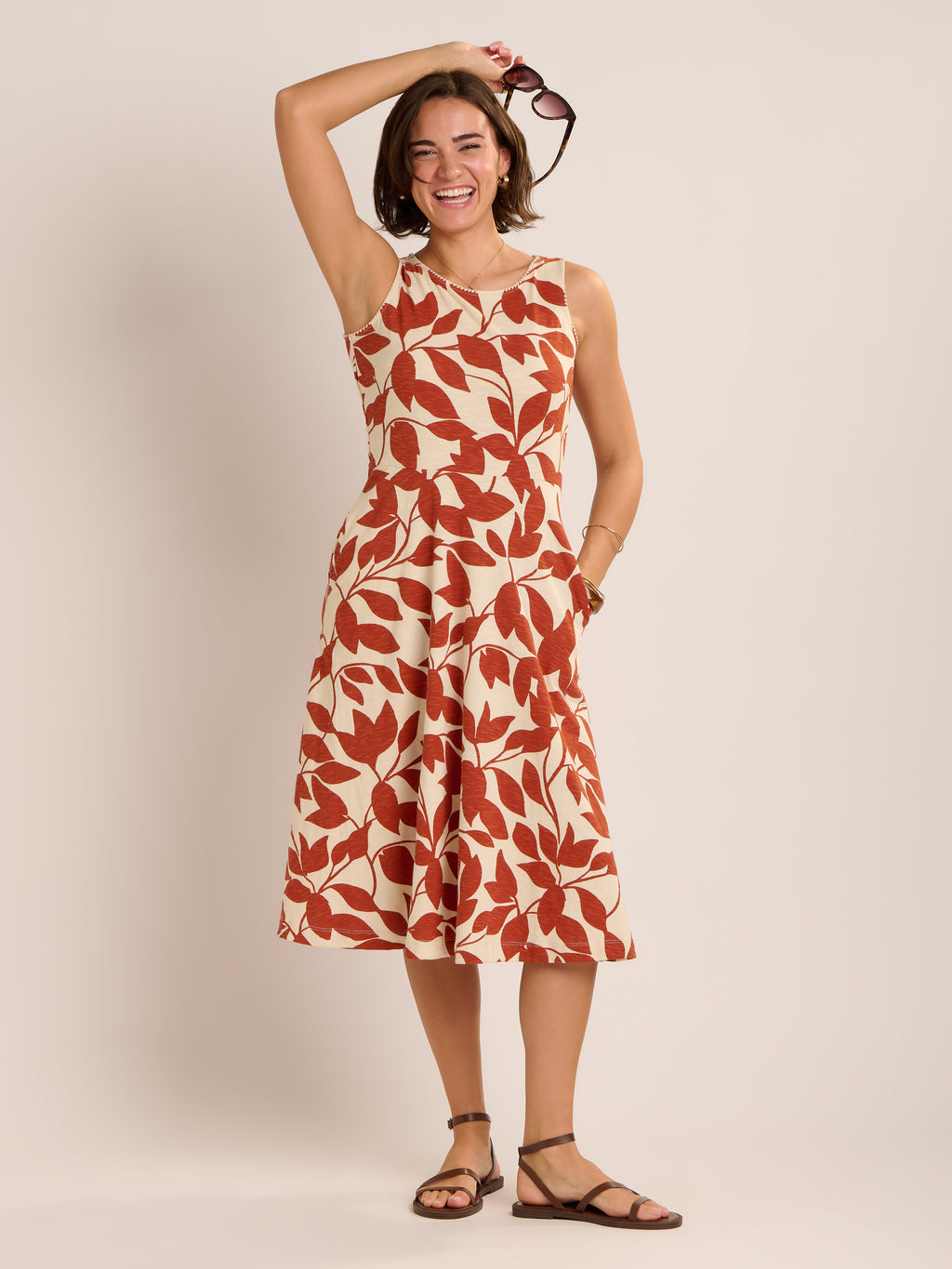 Brakeburn Adla Dress-Brakeburn-White finn