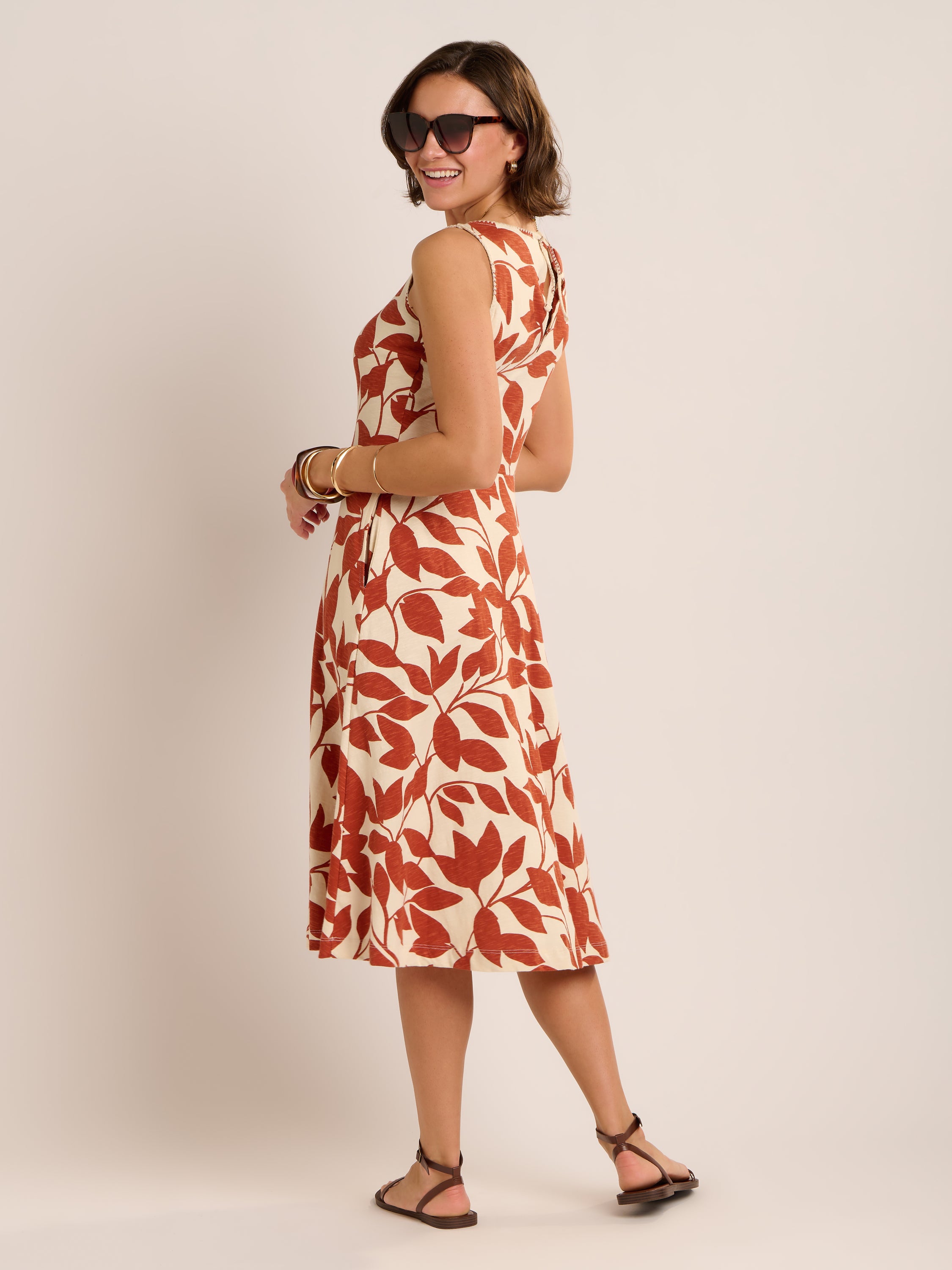 Brakeburn Adla Dress-Brakeburn-White finn