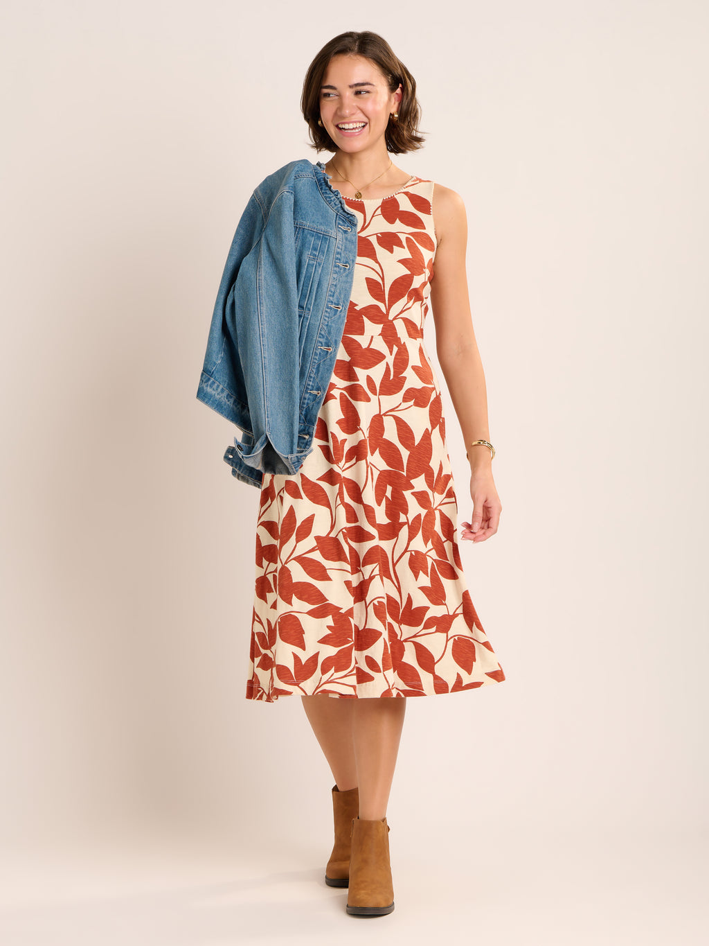 Brakeburn Adla Dress-Brakeburn-White finn