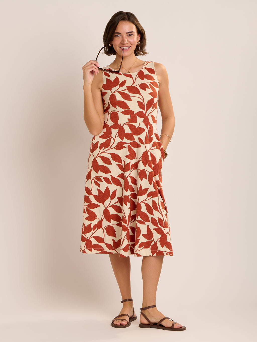 Brakeburn Adla Dress-Brakeburn-White finn
