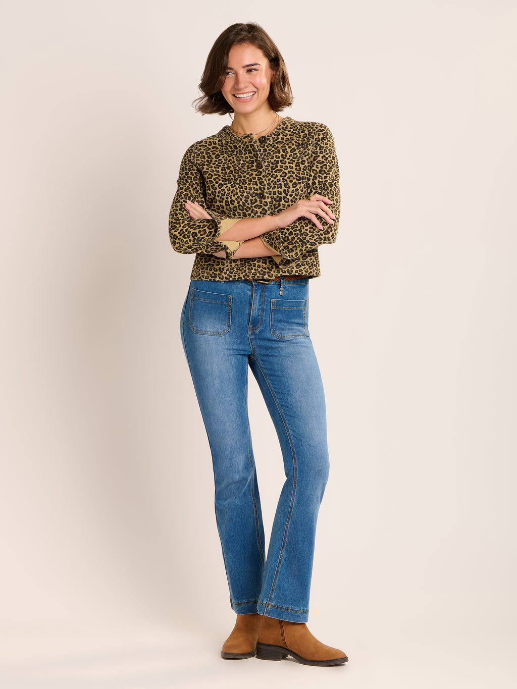 Brakeburn Veronica Jacket-Brakeburn-White finn