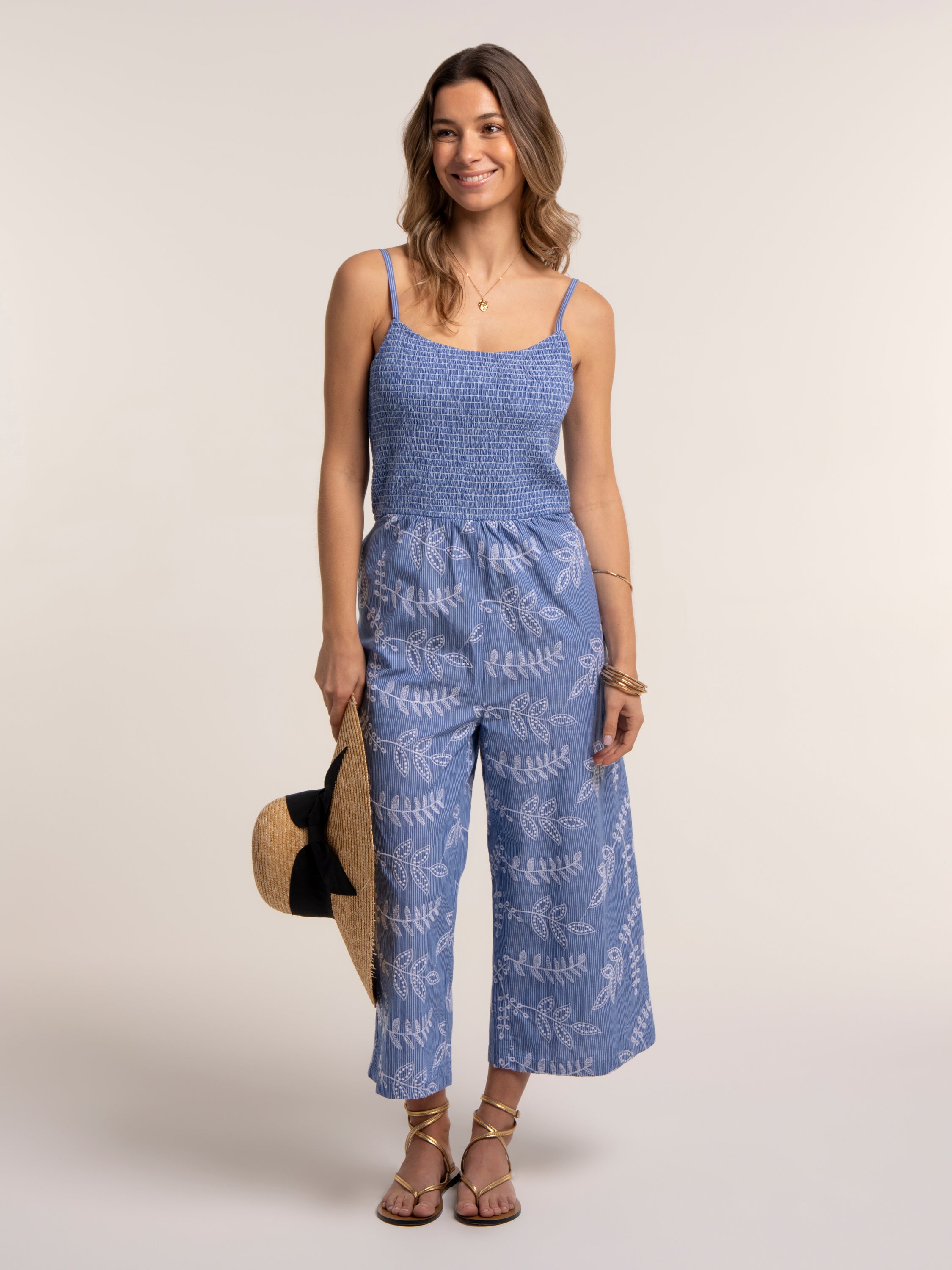 Brakeburn Jeri Jumpsuit-Brakeburn-White finn