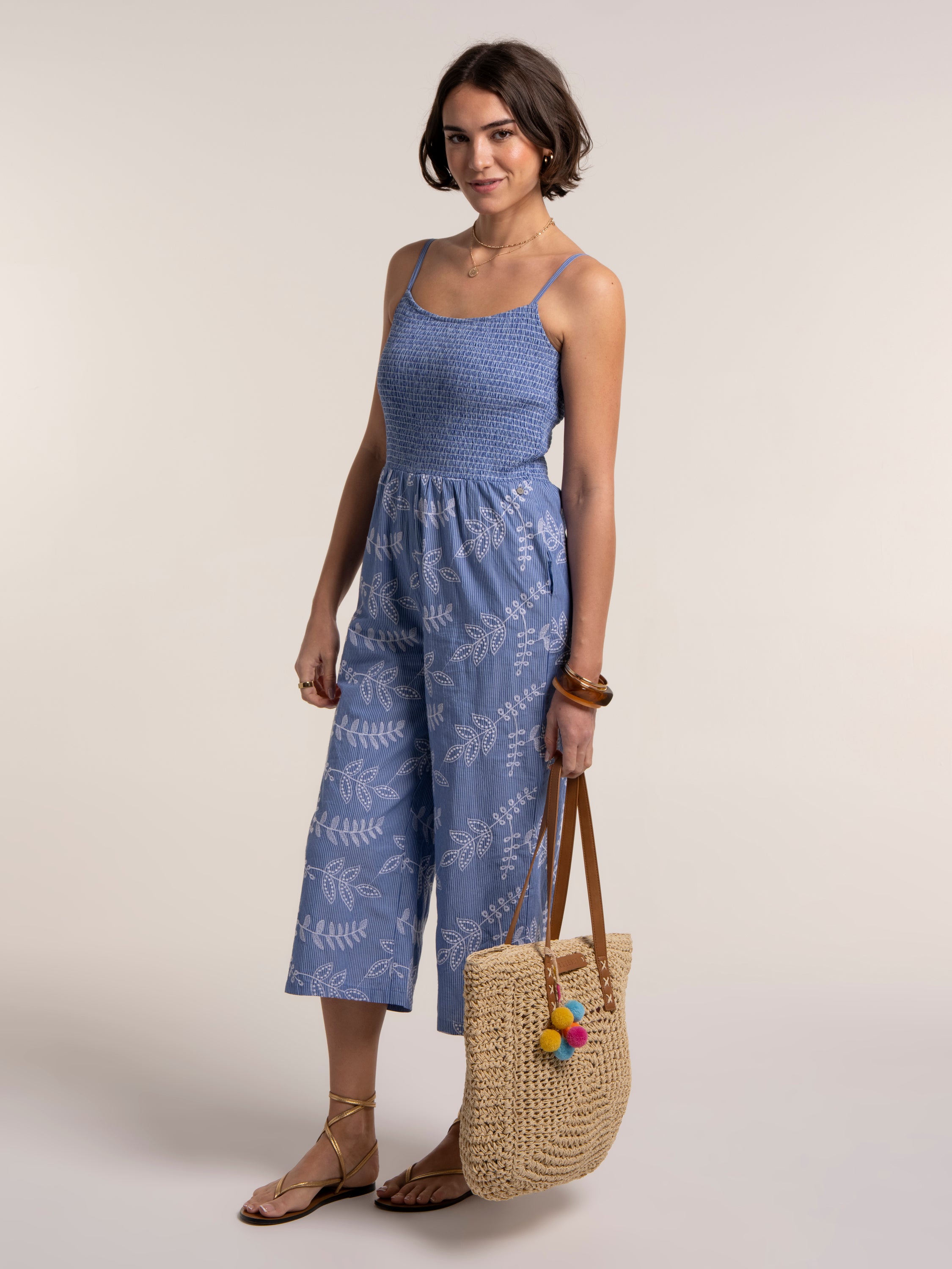 Brakeburn Jeri Jumpsuit-Brakeburn-White finn