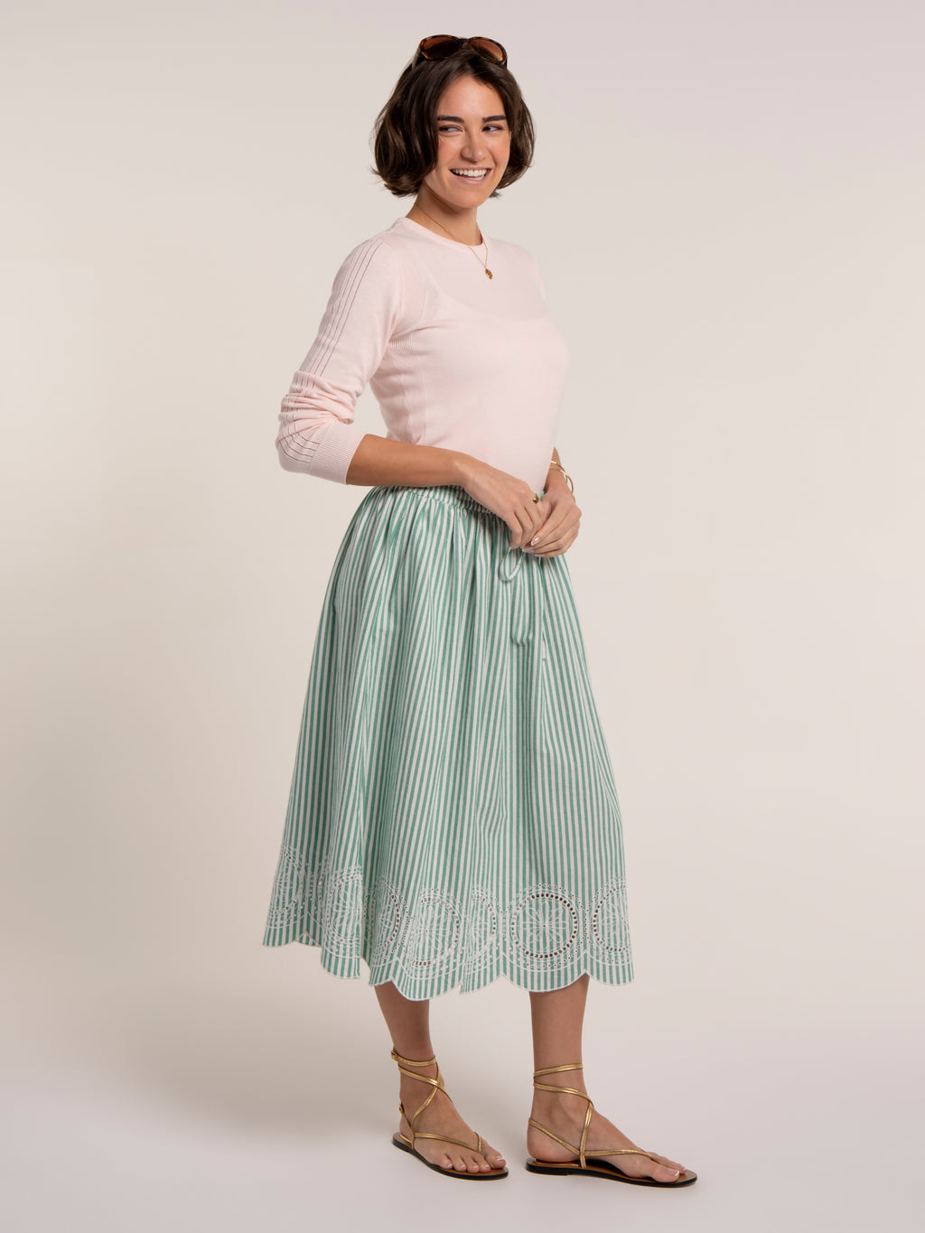 Brakeburn Hannah Skirt-Brakeburn-White finn