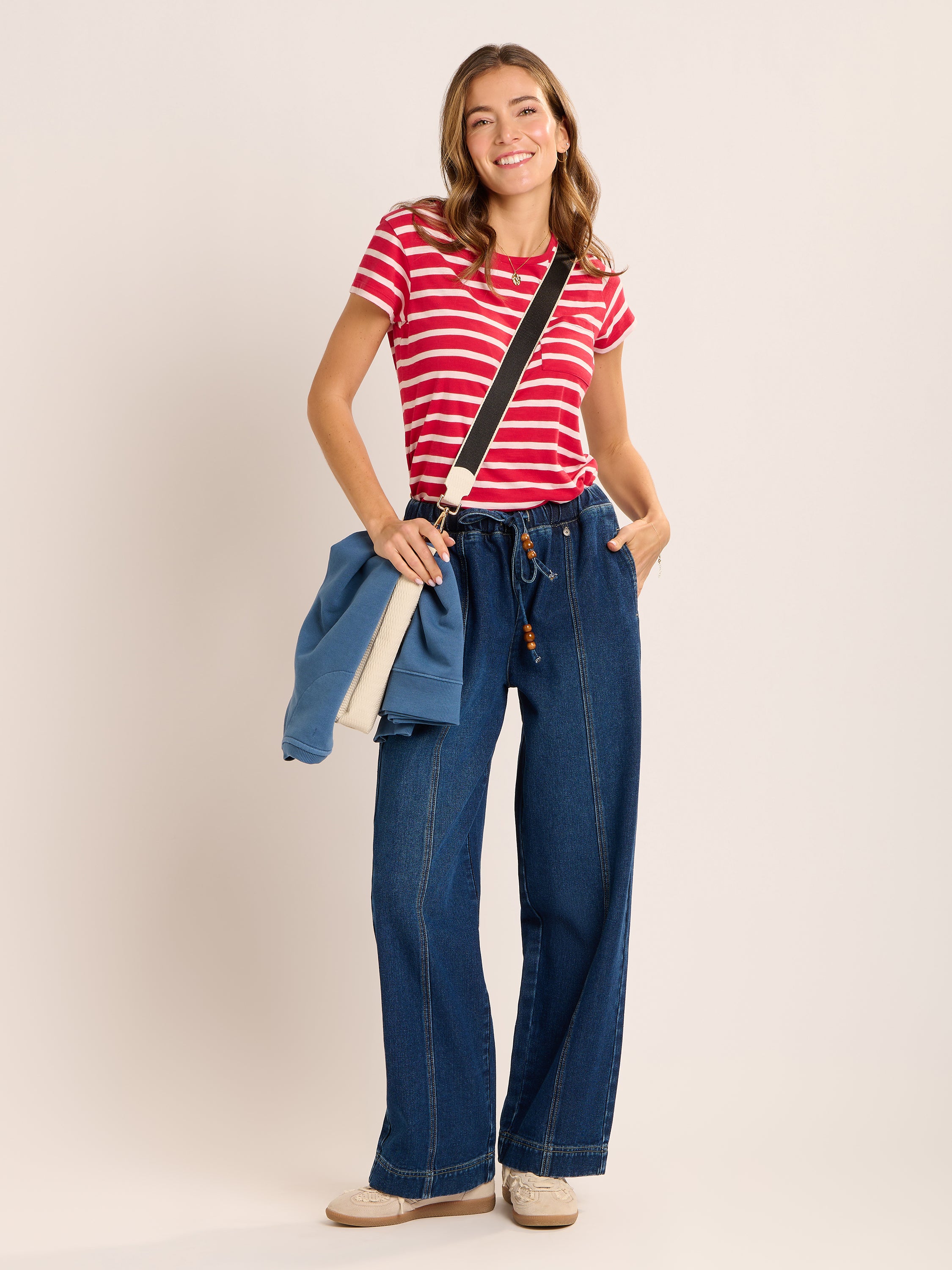 Brakeburn Tayanna Trousers-Brakeburn-White finn