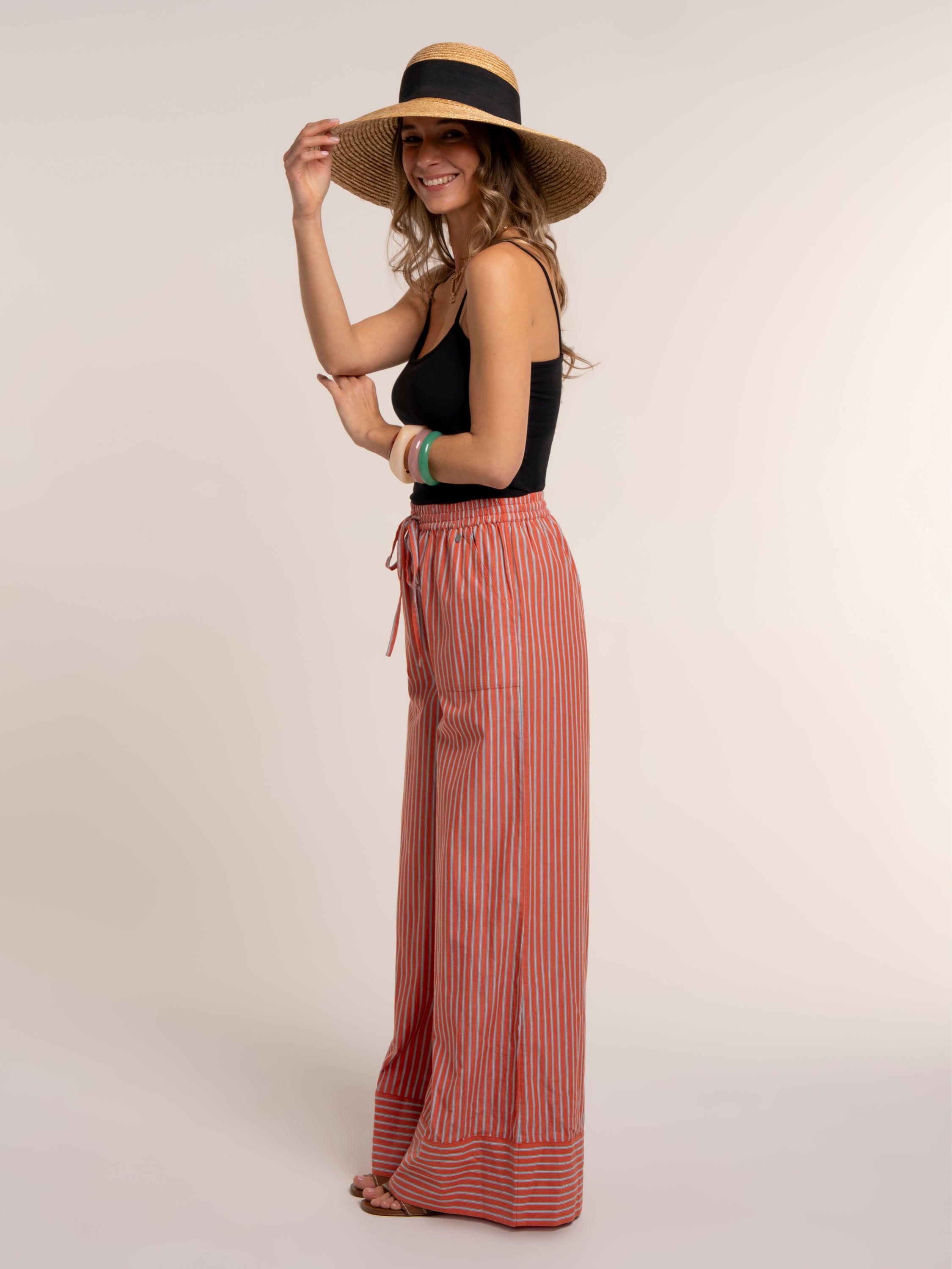 Brakeburn Danna Beach Pant-Brakeburn-White finn