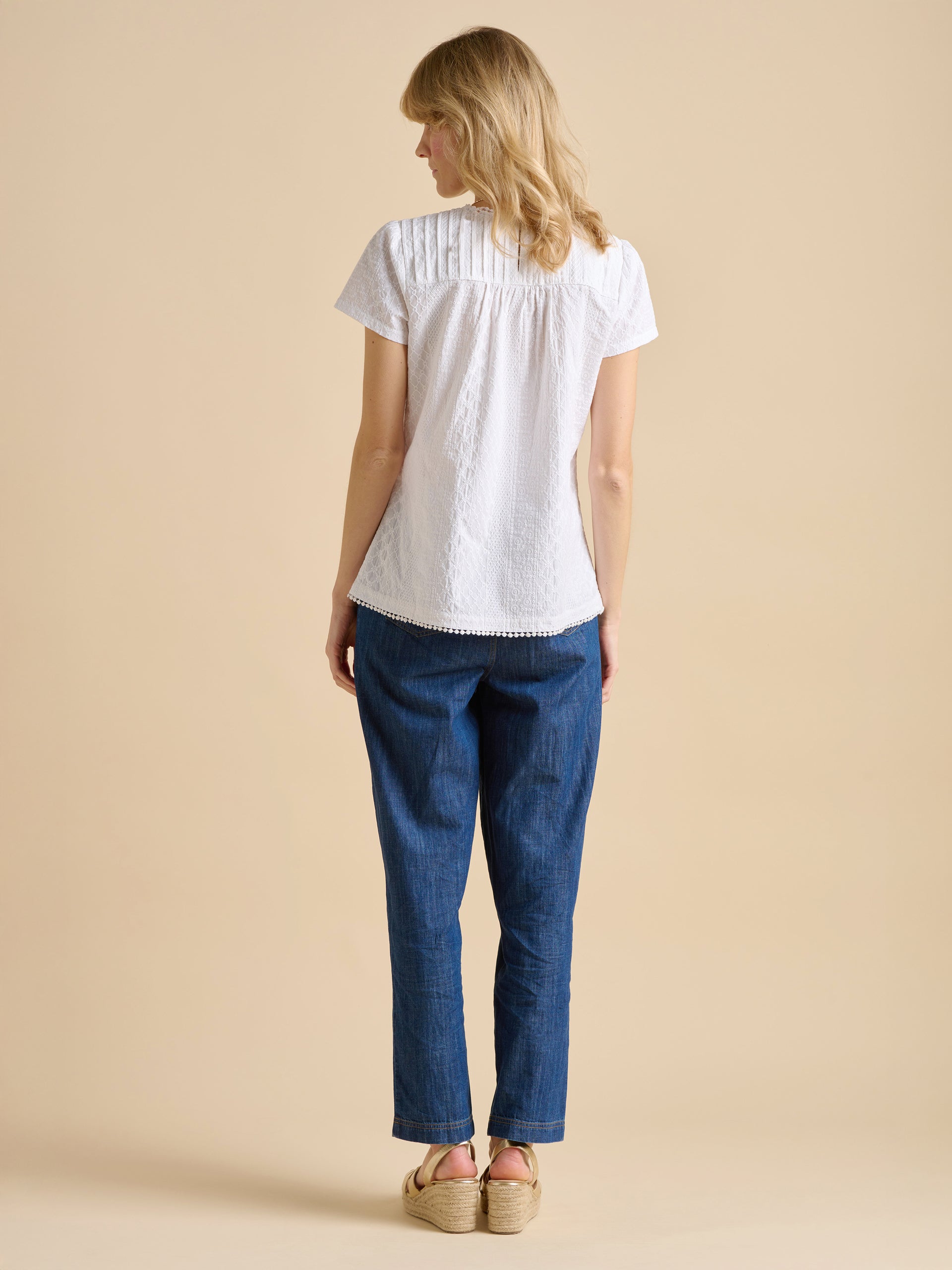 Brakeburn Bay Blouse-Tops-White finn