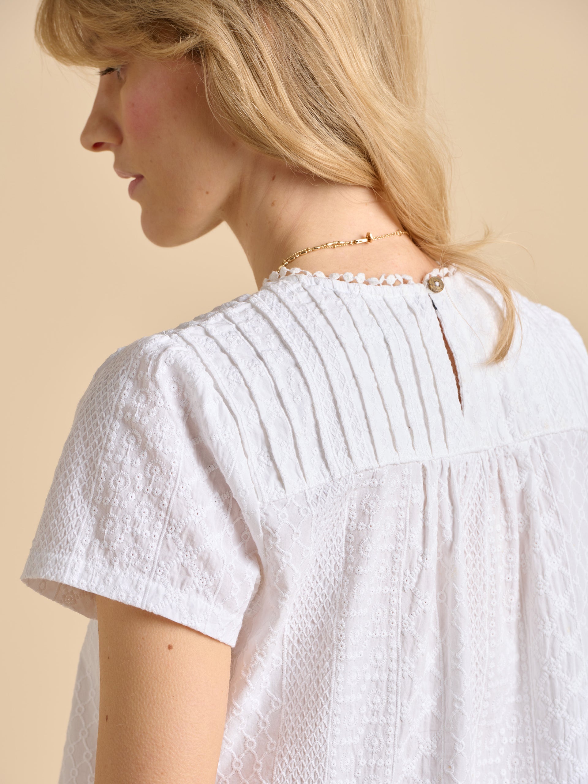 Brakeburn Bay Blouse-Tops-White finn