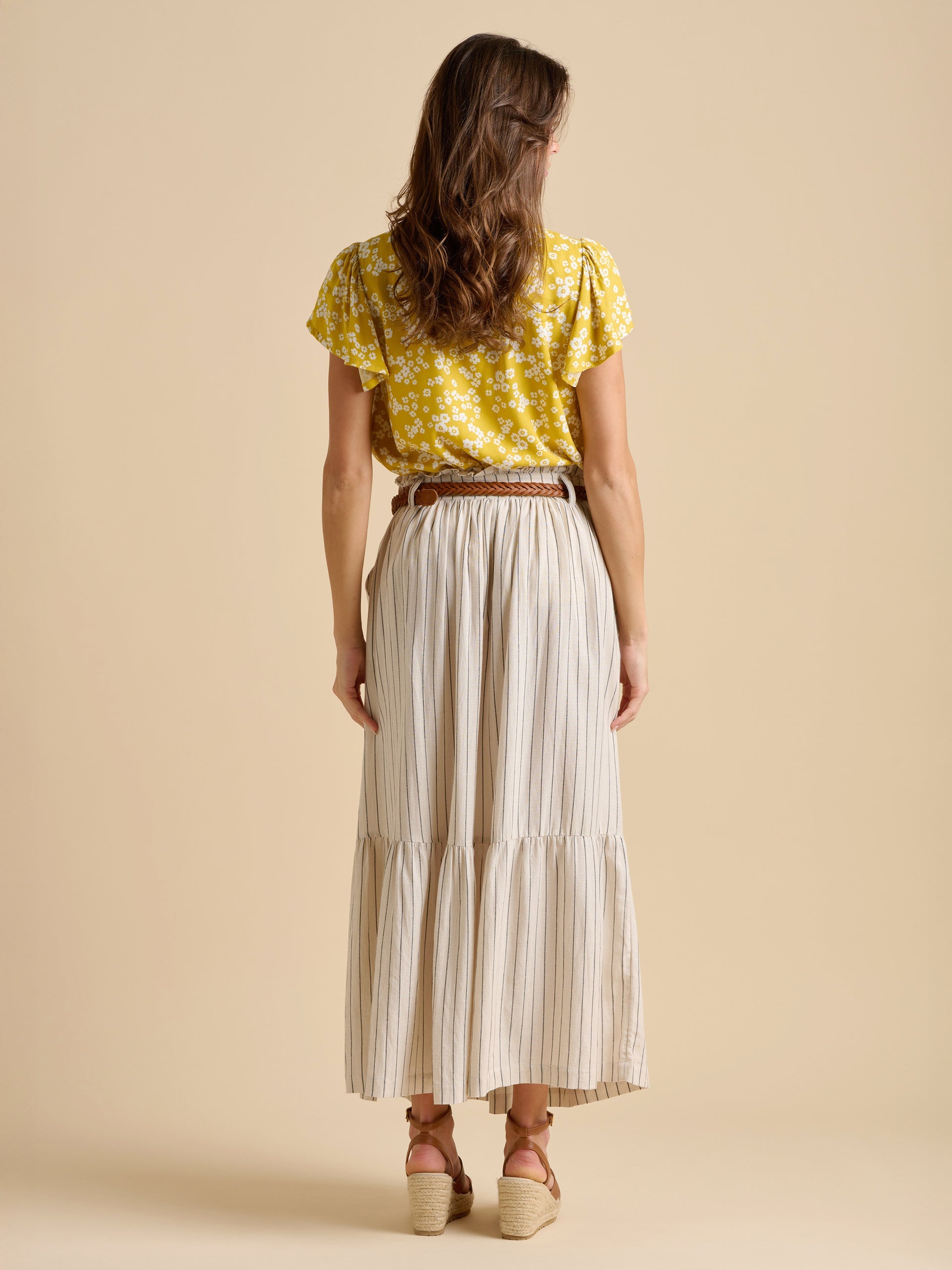 Brakeburn Stripe Paper Bag Skirt