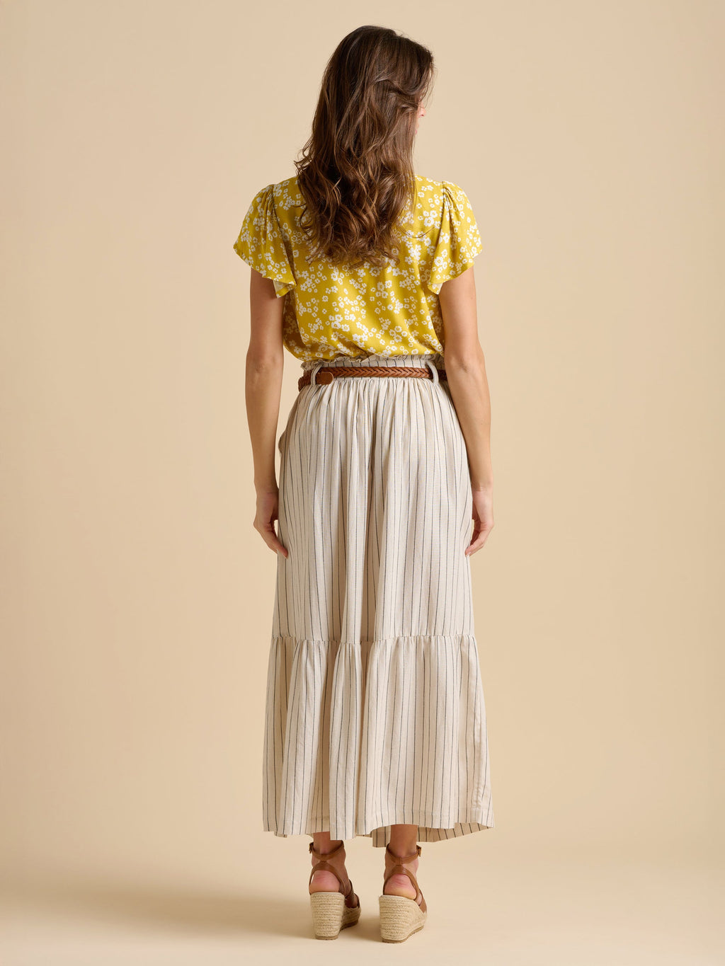 Brakeburn Stripe Paper Bag Skirt