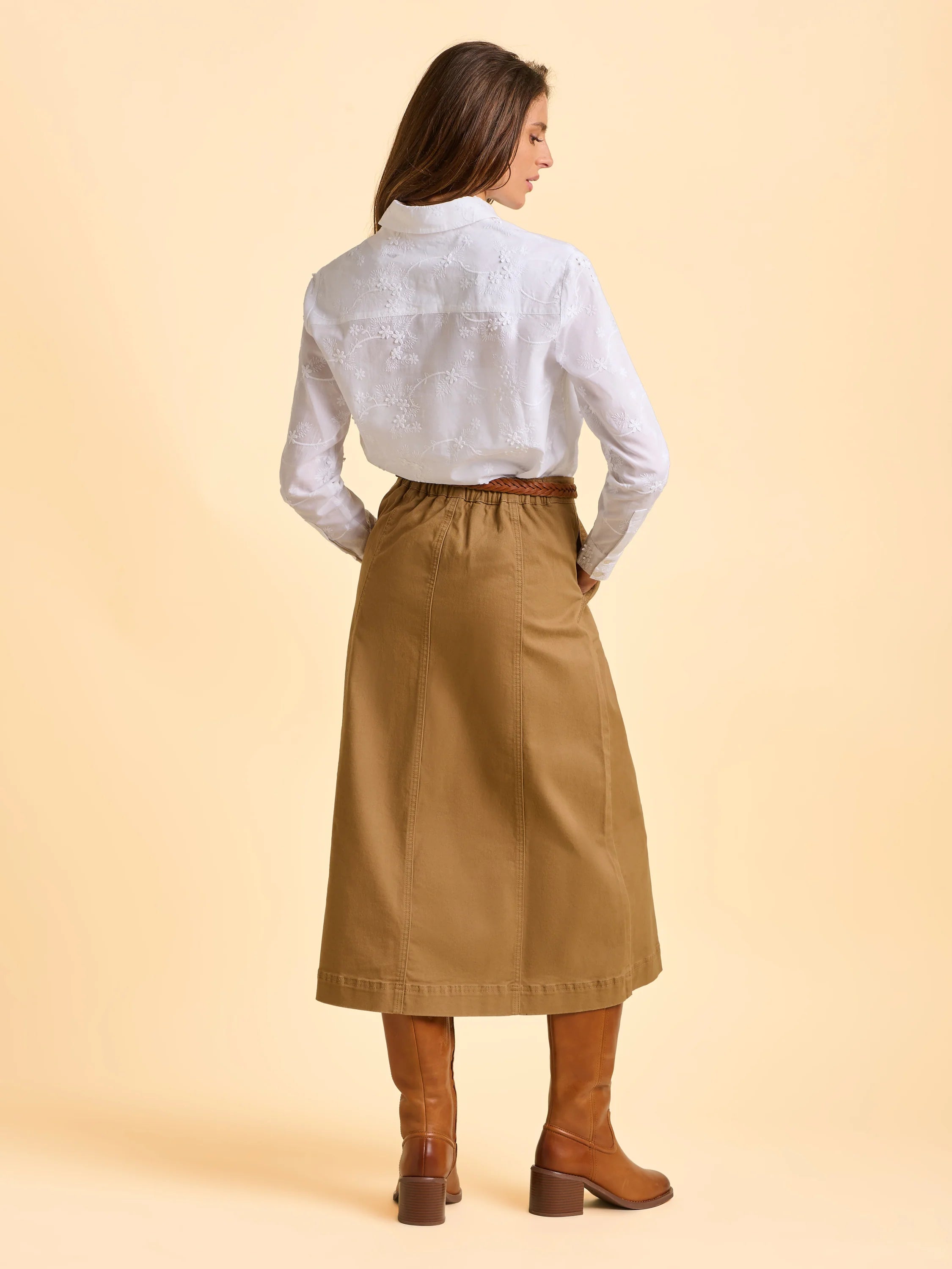 Brakeburn Flora Blouse-Shirts & Tops-White finn