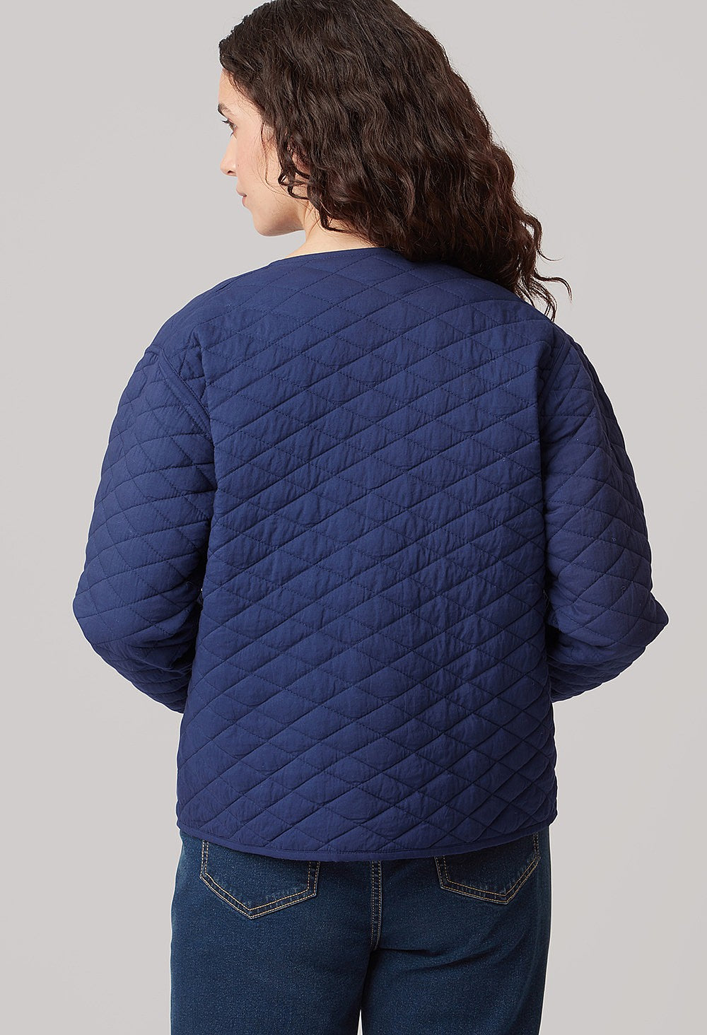 Adini Aisha Reversible Jacket-White finn