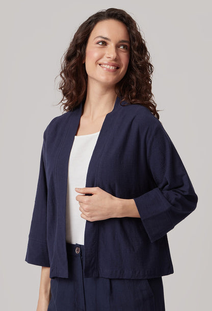 Adini Sula Cotton Jacket-White finn