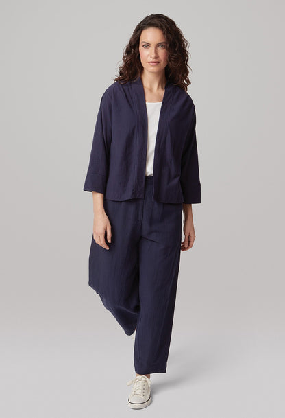 Adini Sula Cotton Jacket-White finn