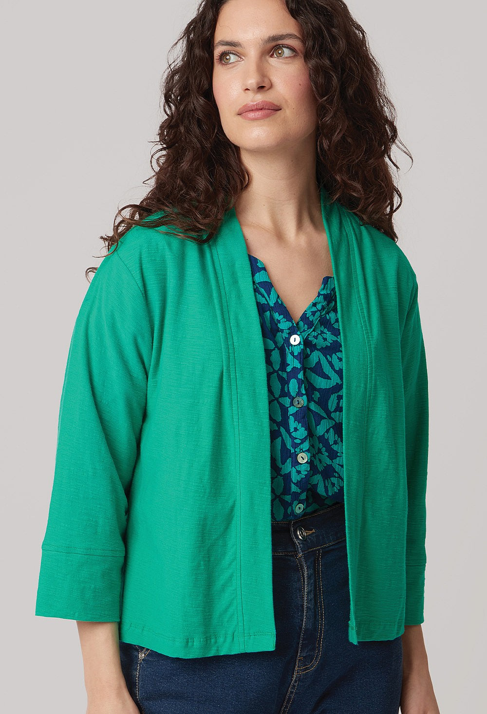 Adini Sula Cotton Jacket-White finn