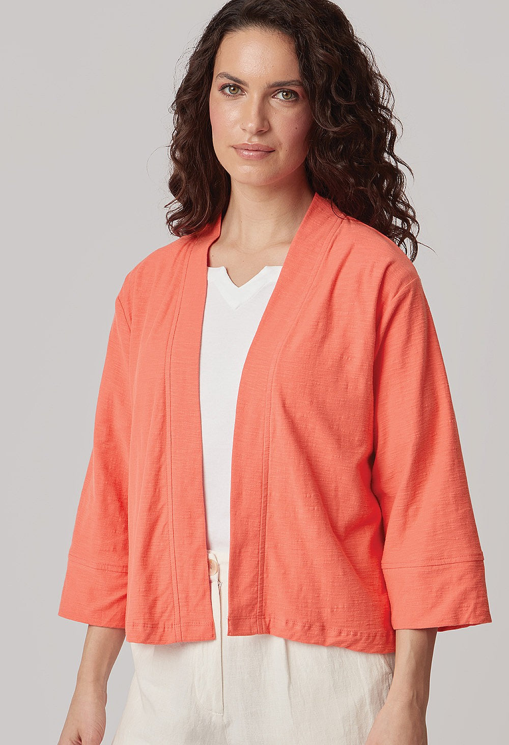 Adini Sula Cotton Jacket-Jacket-White finn