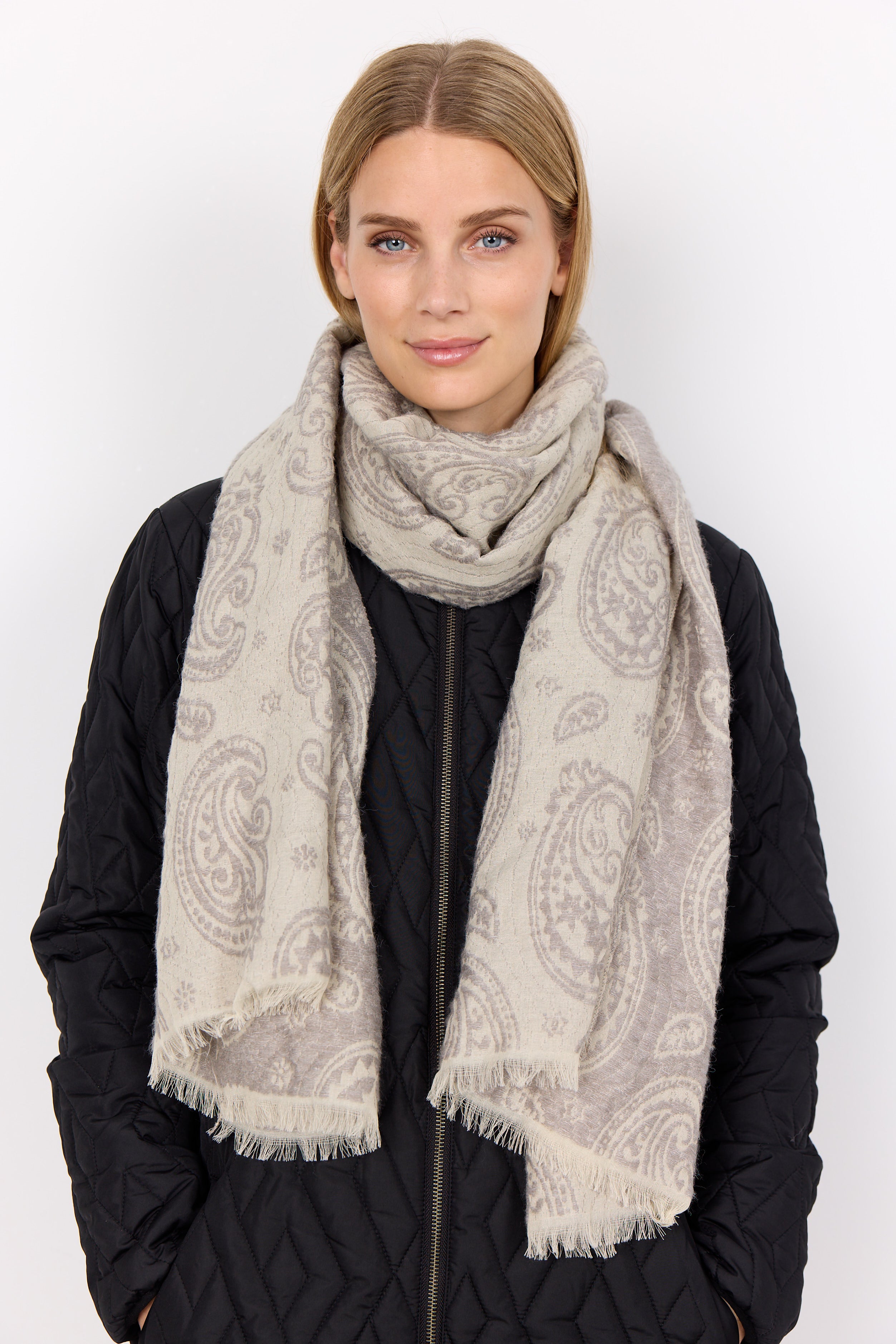 Soya Concept Ingelise Scarf-Scarf-White finn