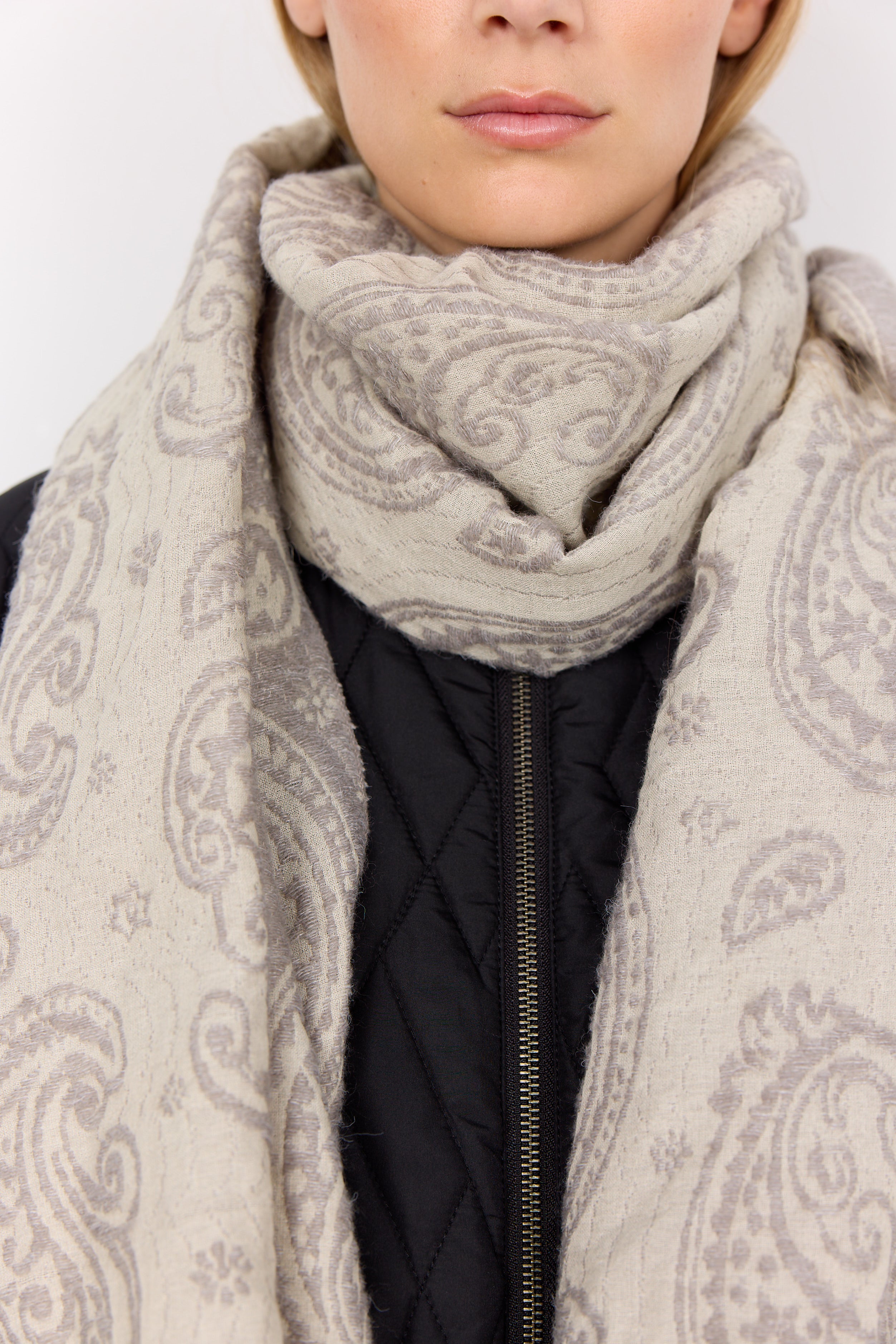 Soya Concept Ingelise Scarf-Scarf-White finn