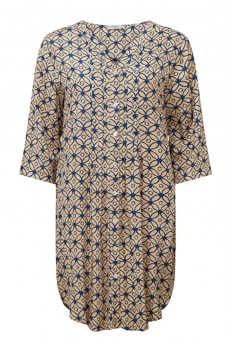 Adini Bay Tunic Dress-White finn