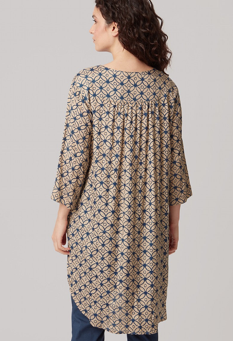 Adini Bay Tunic Dress-White finn
