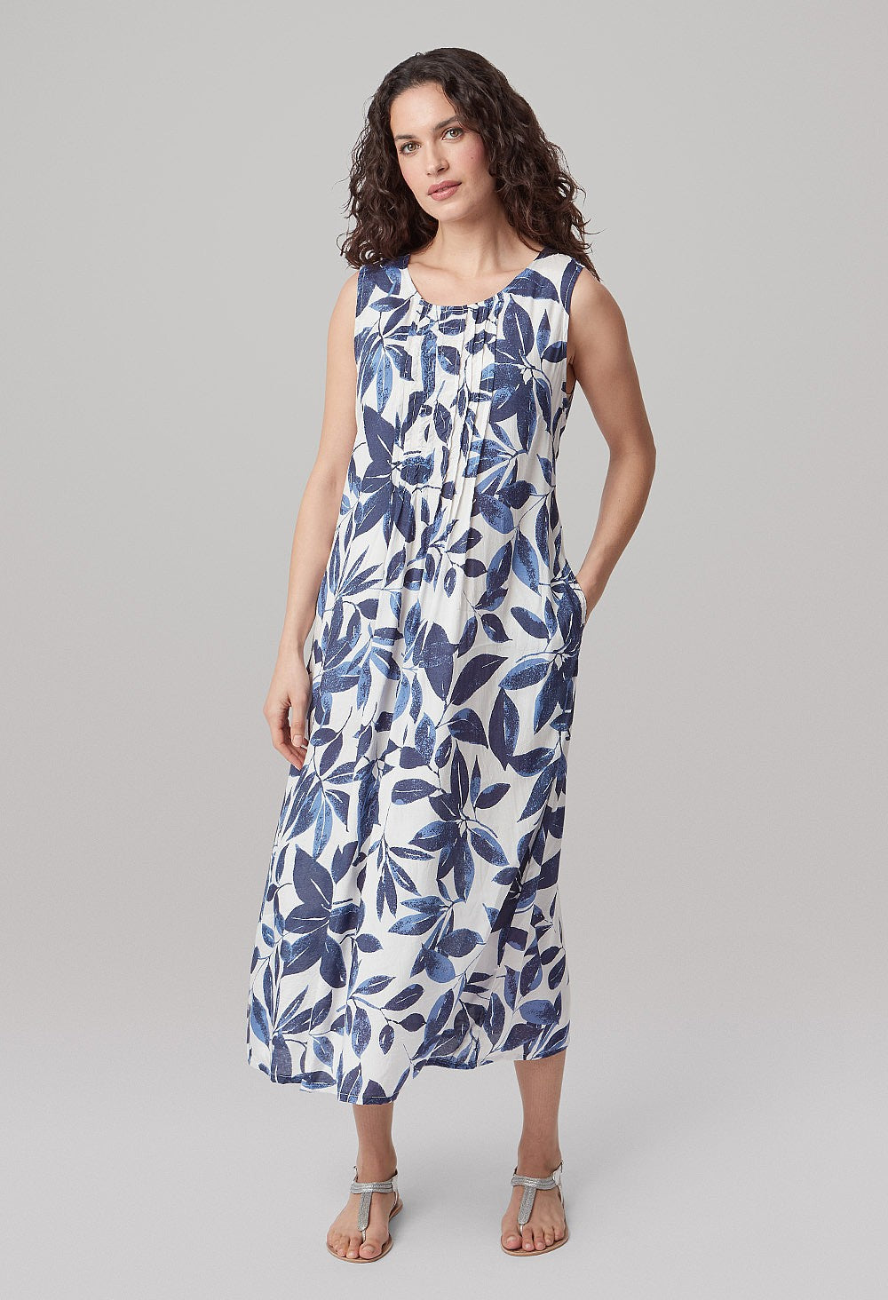 Adini Flora Dress-White finn