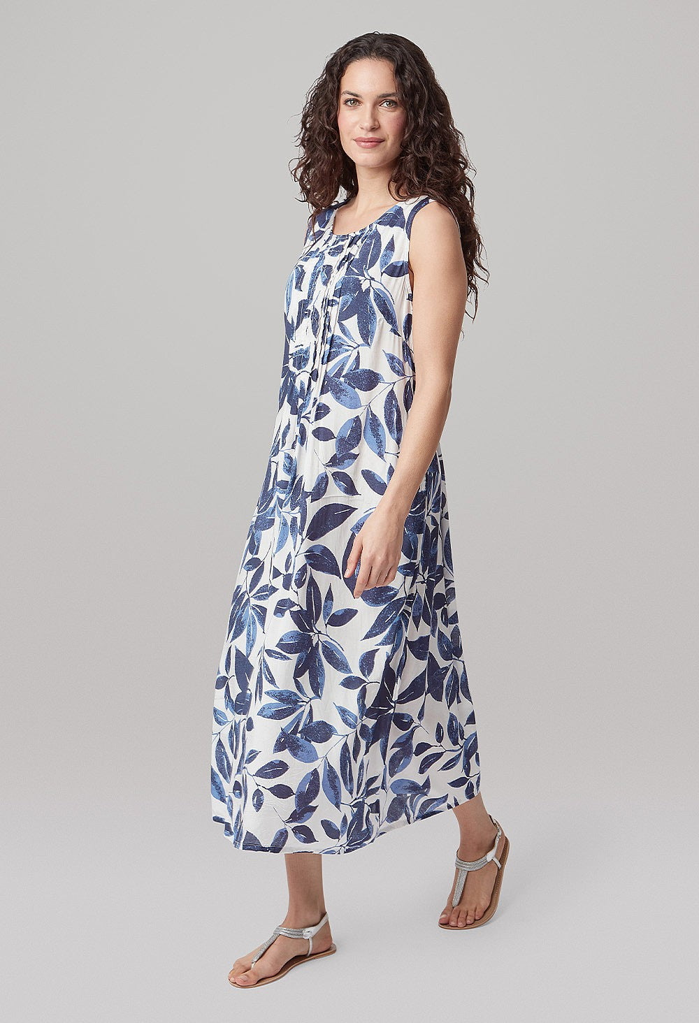 Adini Flora Dress-White finn