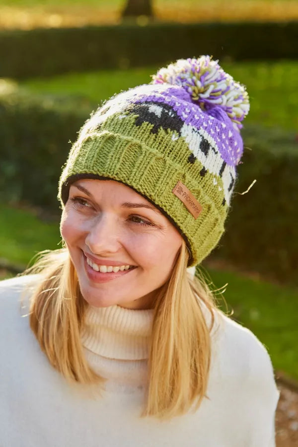 Pachamama Black Sheep Bobble Beanie